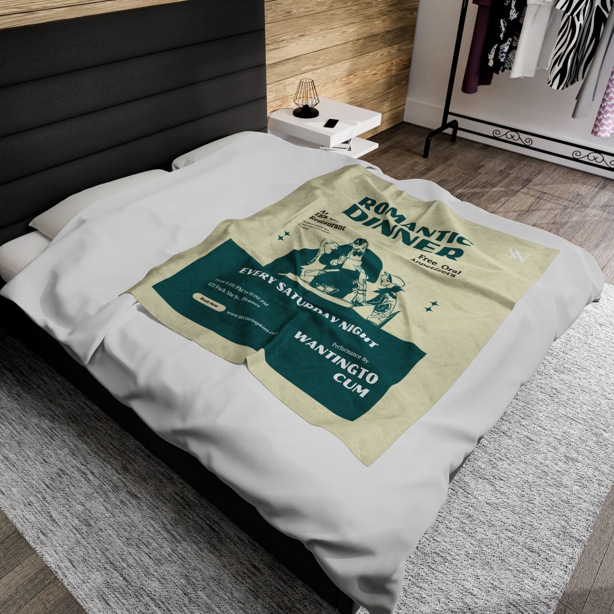 Romantic Dinner | Mix & Match Fun-Flirty Lovers’ Blankets