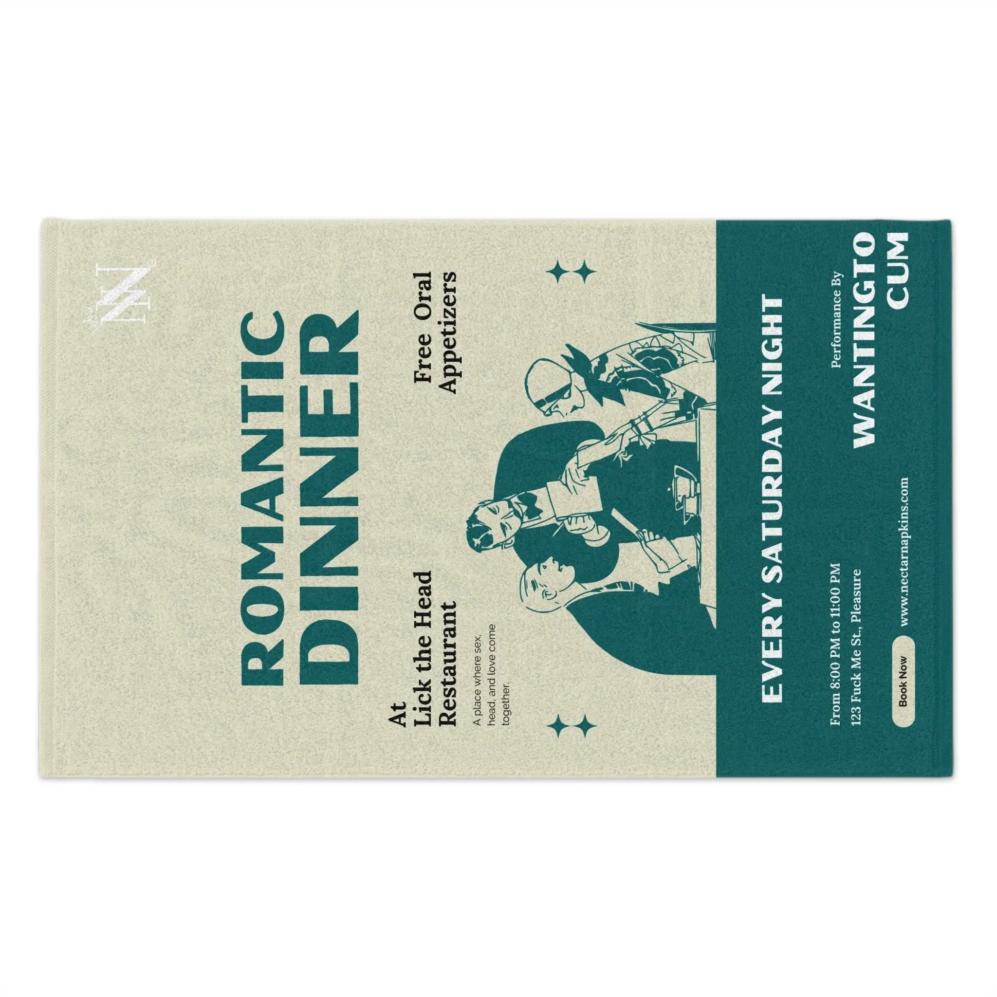 Romantic Dinner | Mix & Match Soft Fun-Flirty Lovers’ Towels