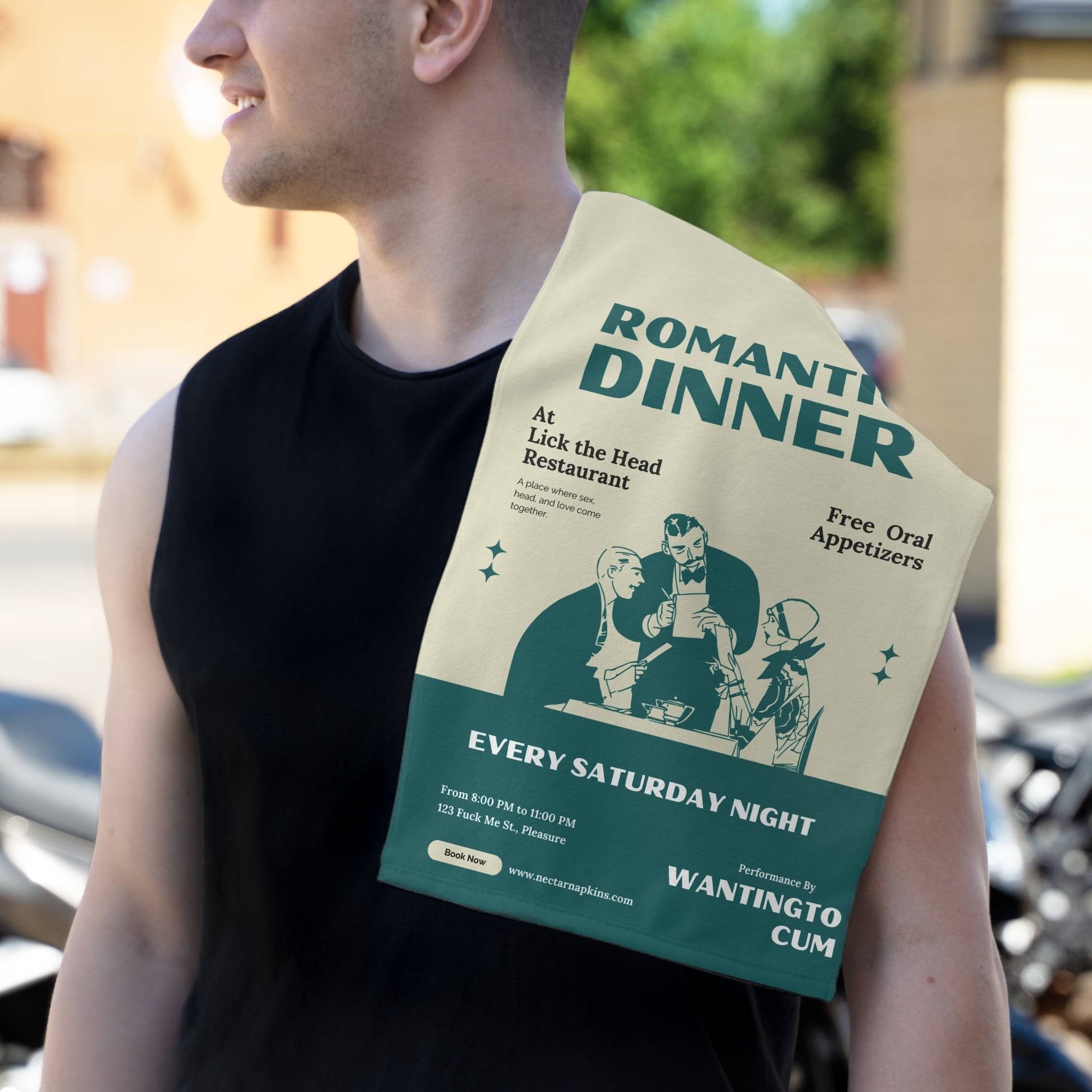 Romantic Dinner | Mix & Match Soft Fun-Flirty Lovers’ Towels