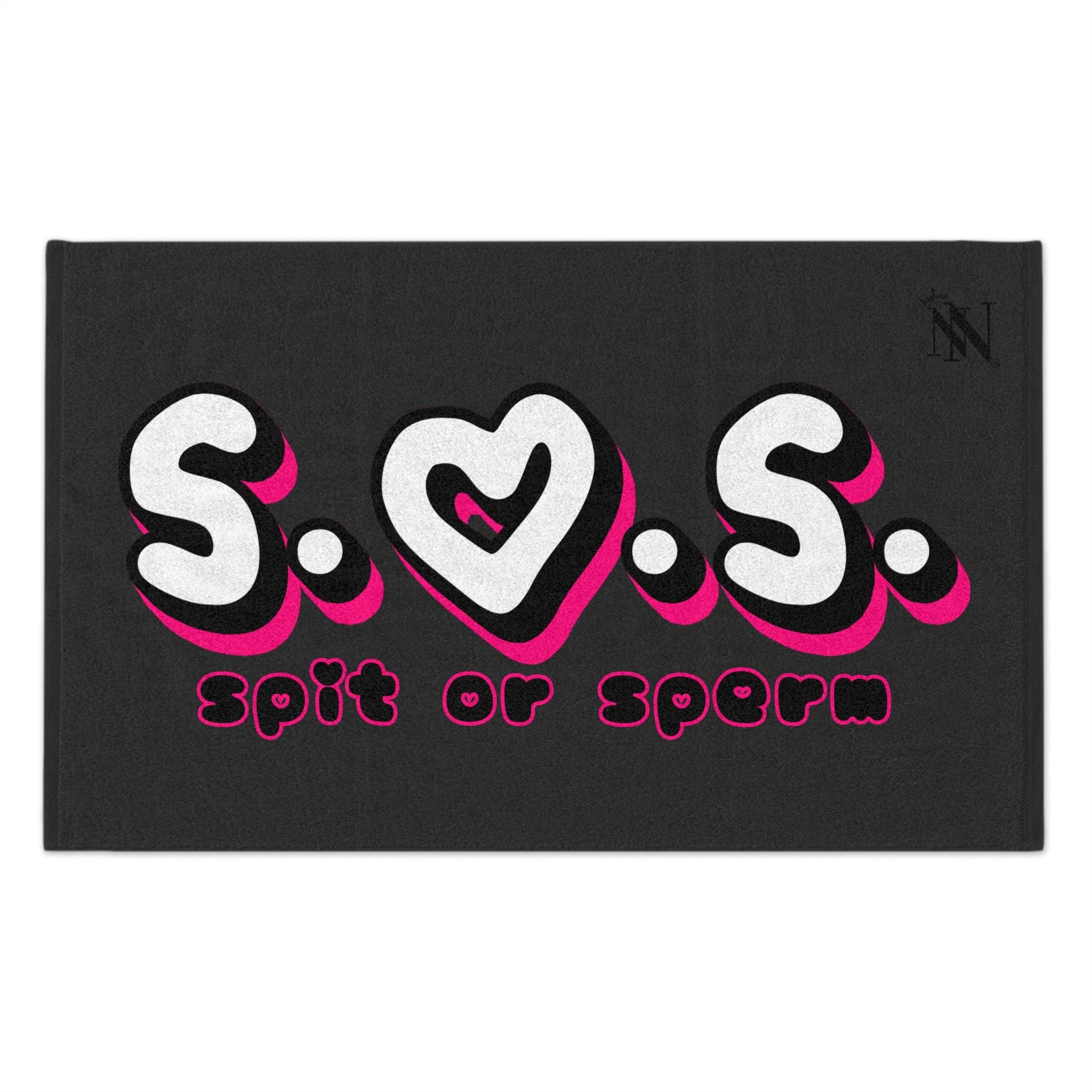 S.O.S. Dark Grey | Mix & Match Soft Fun-Flirty Lovers’ Towels