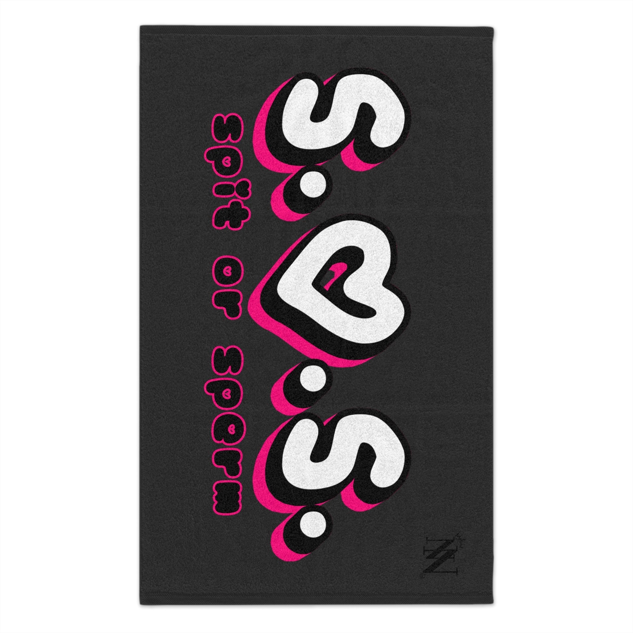 S.O.S. Dark Grey | Mix & Match Soft Fun-Flirty Lovers’ Towels