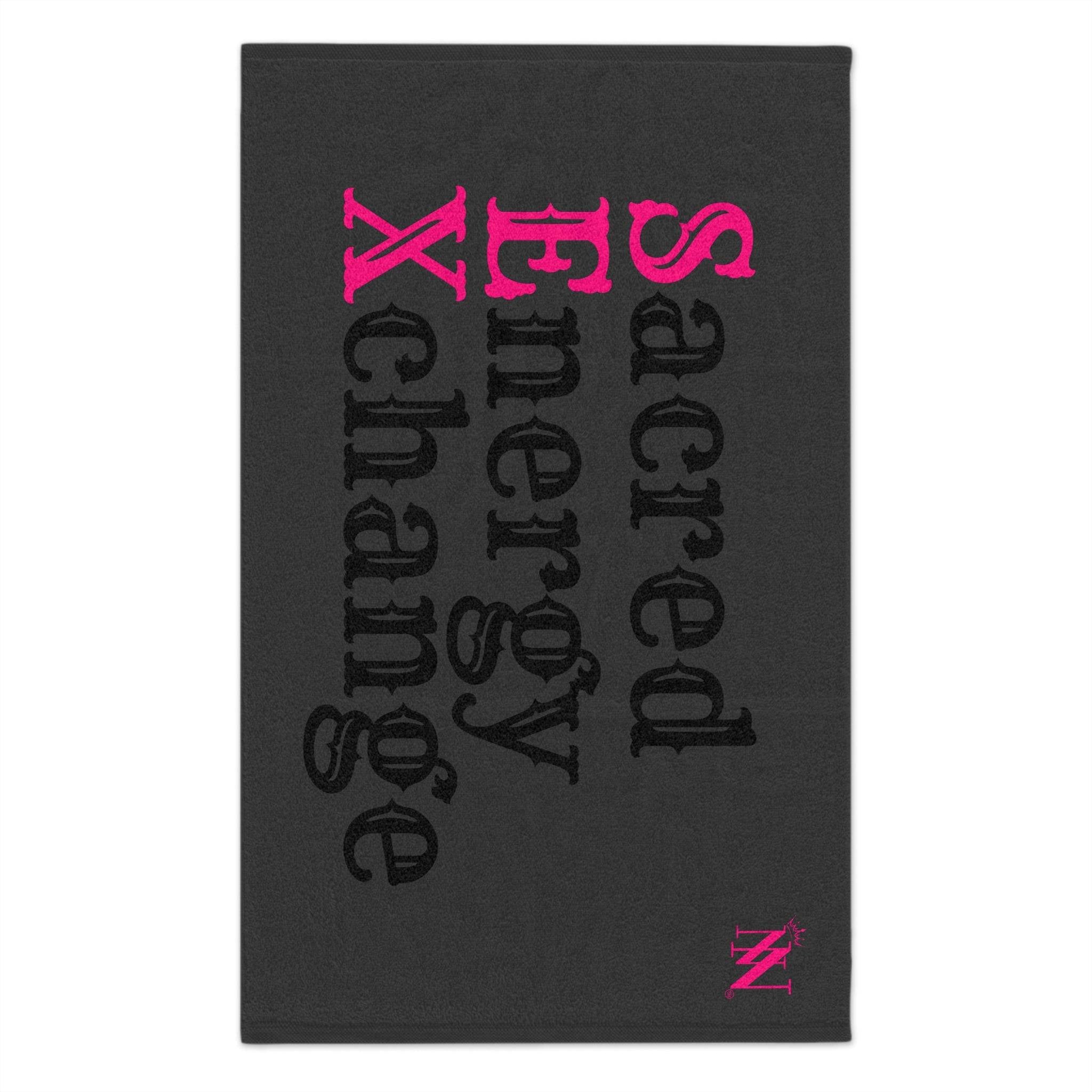 Sacred Energy Xchange Dark Grey | Mix & Match Soft Fun-Flirty Lovers’ Towels