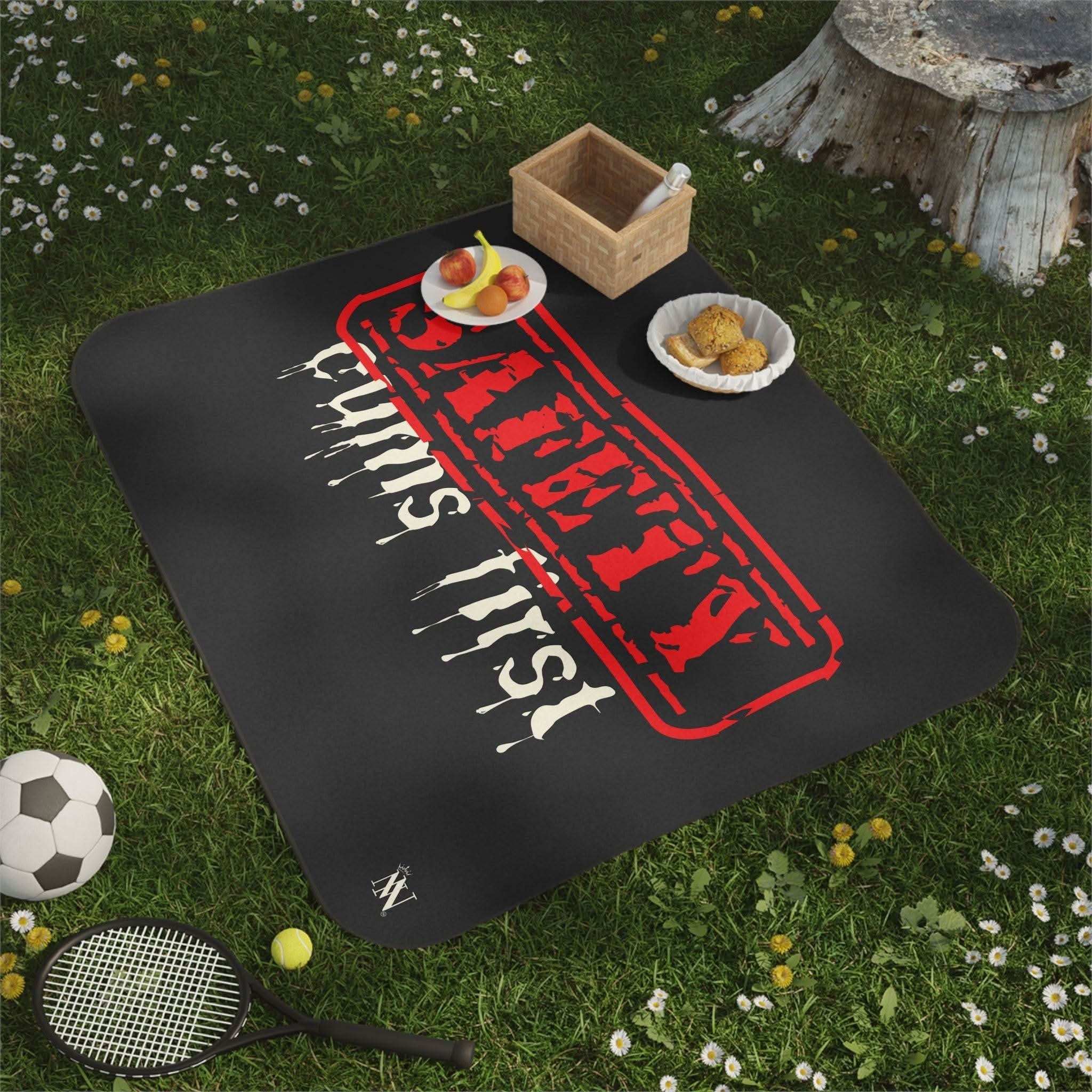 Safety Cums First | Mix Match Fun-Flirty Lovers’ Water-Resistant Blankets