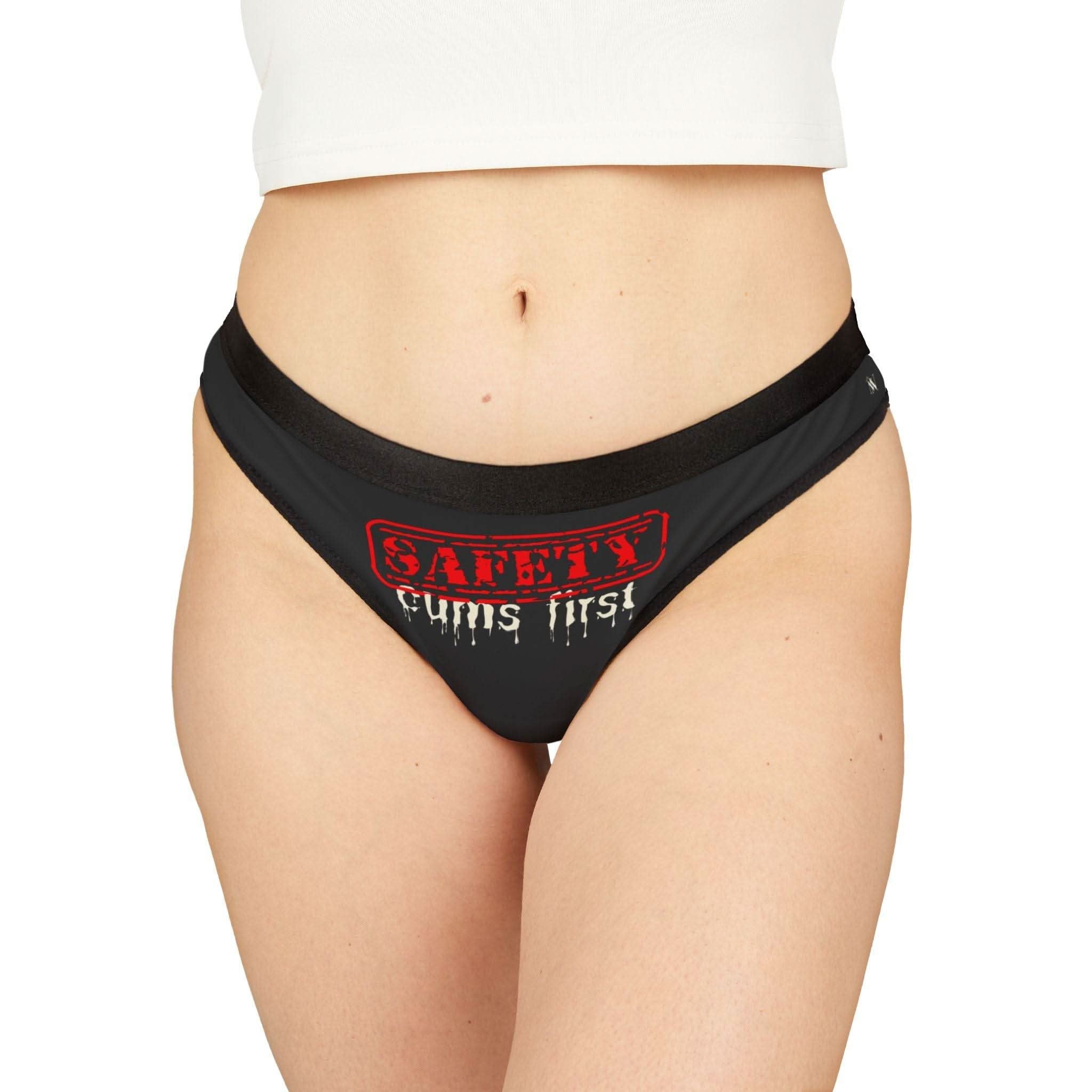 Safety: Cums First | Mix & Match Women’s Fun-Flirty Lovers’ Thongs
