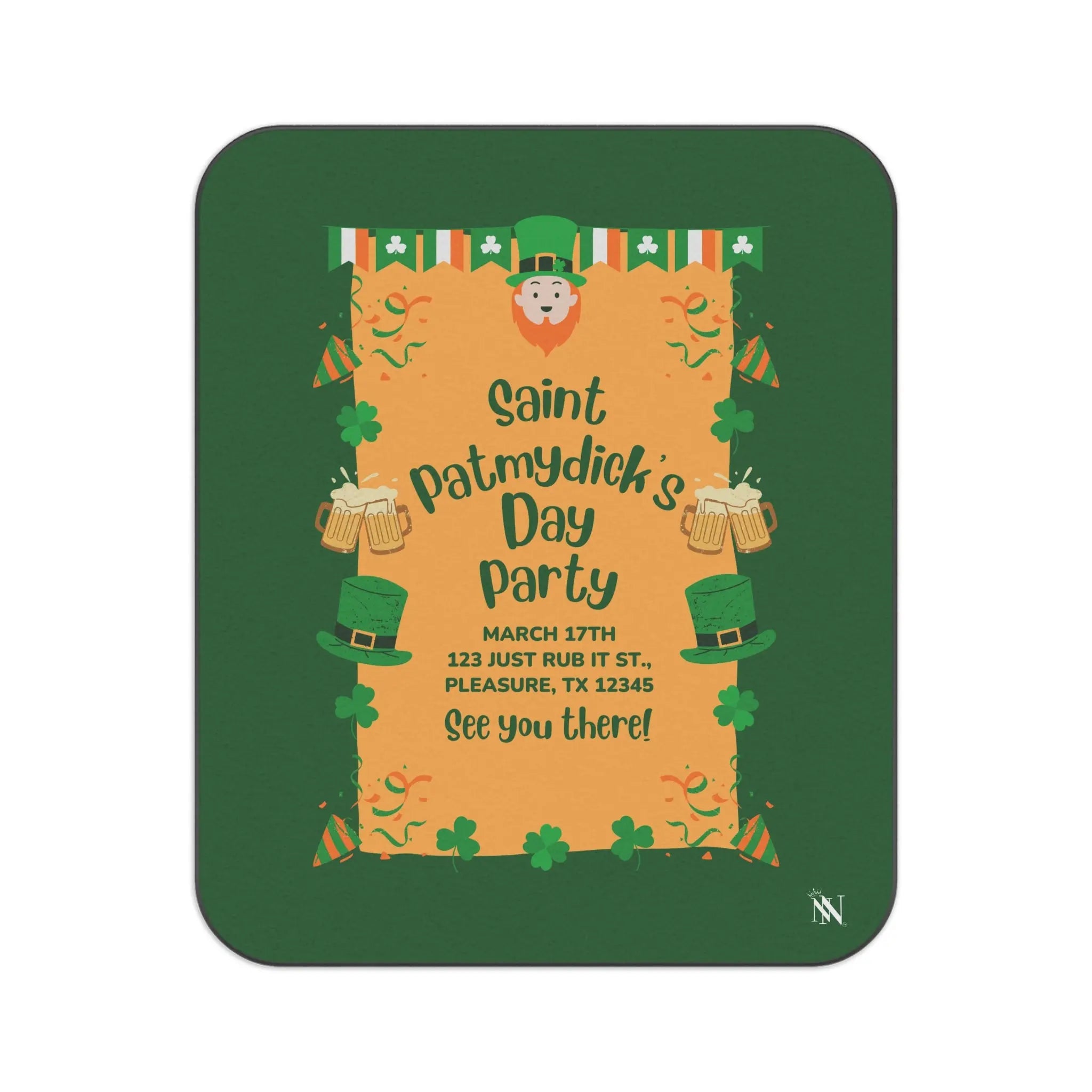 Saint PatMYDICK’s Day Party | Mix Match Fun-Flirty Lovers’ Water-Resistant Blankets