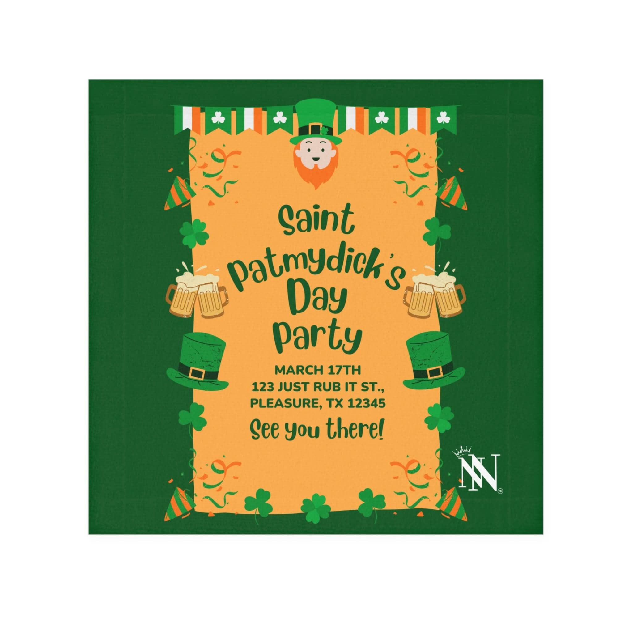 Saint PatMYDICK’s Day Party | Mix & Match Lils’ Fun-Flirty Lovers’ Towels
