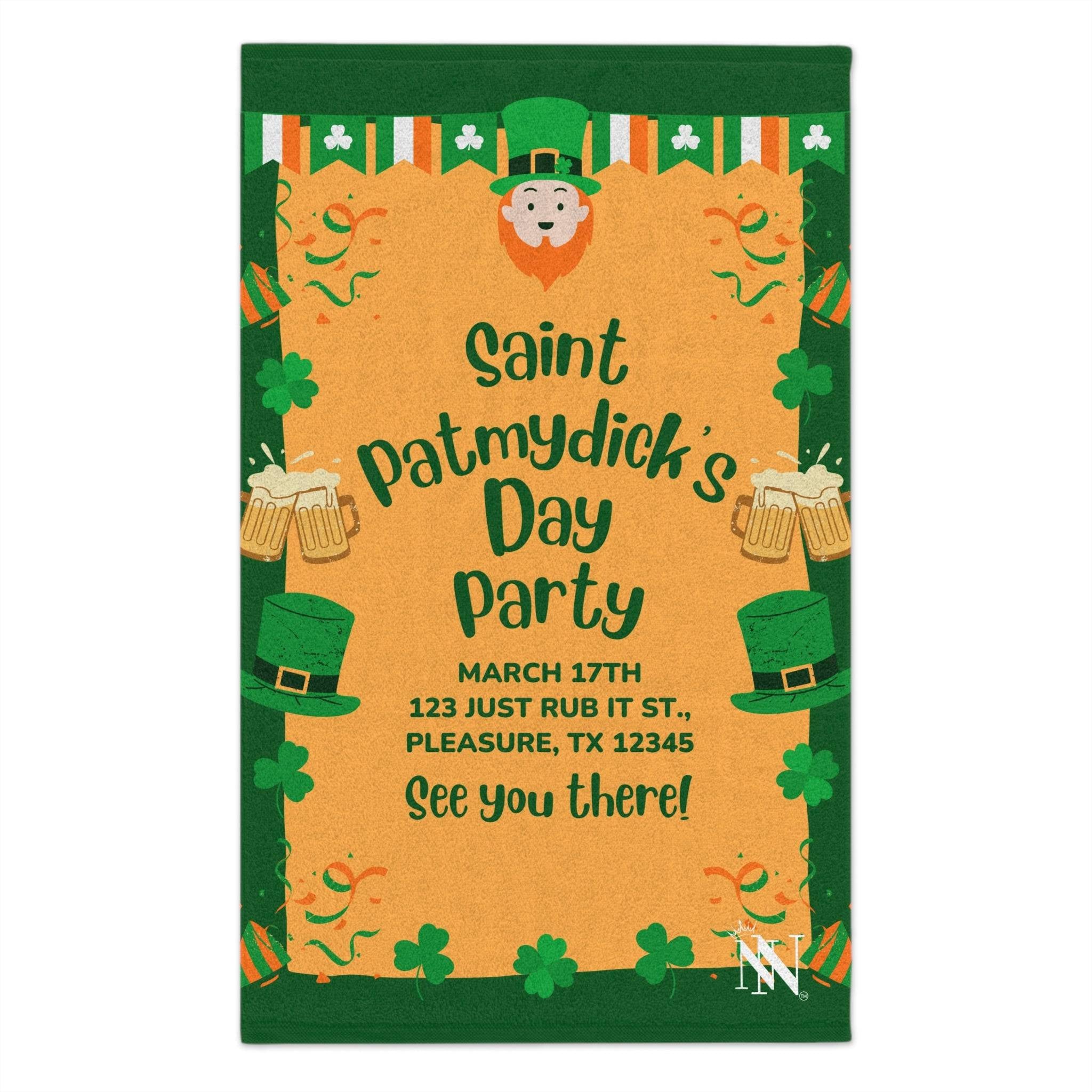 Saint PATMYDICK’s Day Party | Mix & Match Soft Fun-Flirty Lovers’ Towels