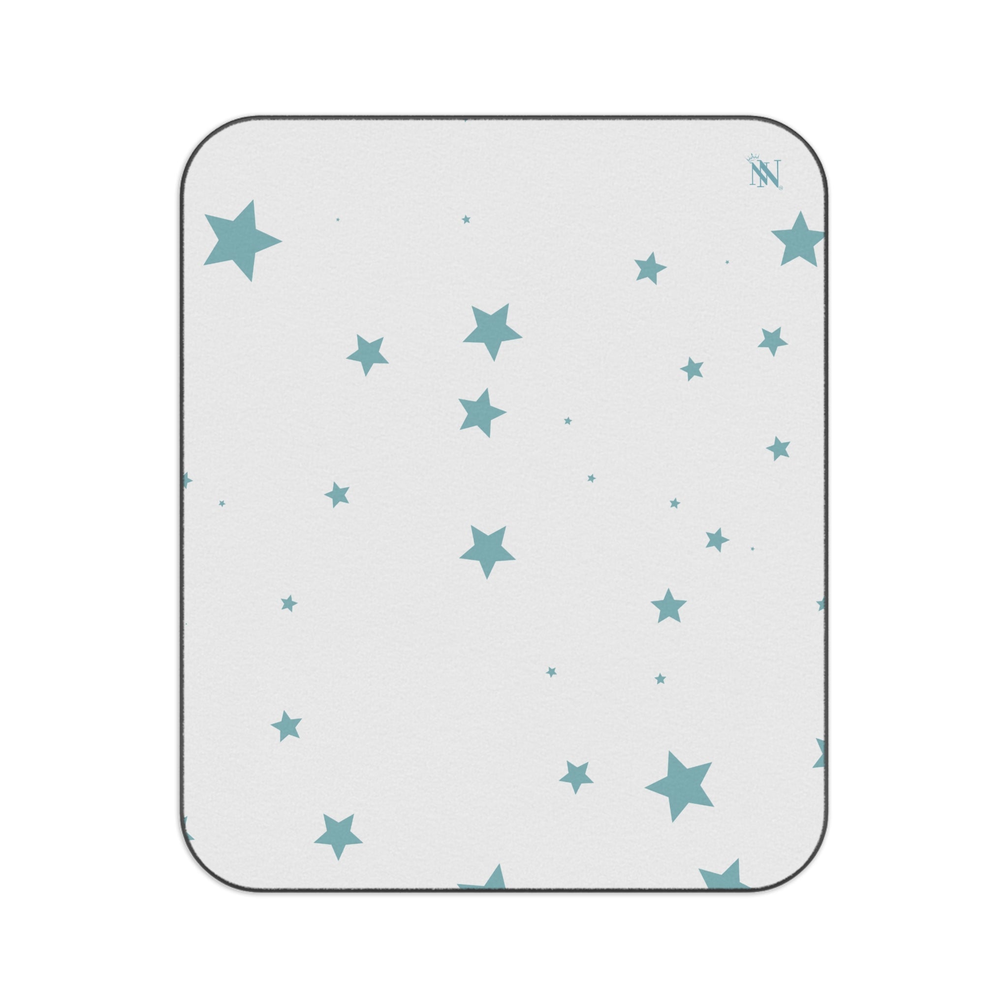 Sea Blue Star Pattern | Mix Match Fun-Flirty Lovers’ Water-Resistant Blankets