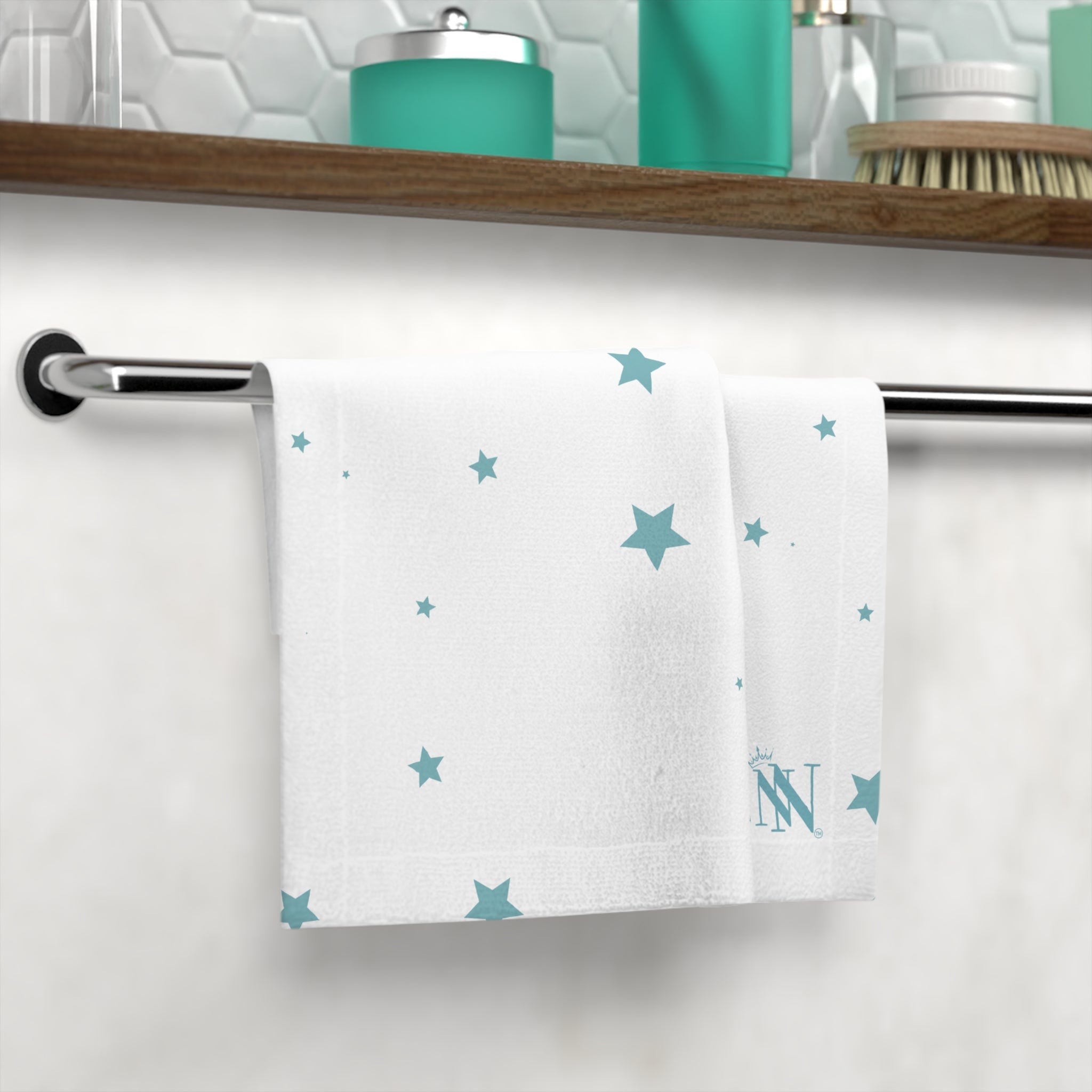 Sea Blue Star Pattern | Mix & Match Lils’ Fun-Flirty Lovers’ Towels