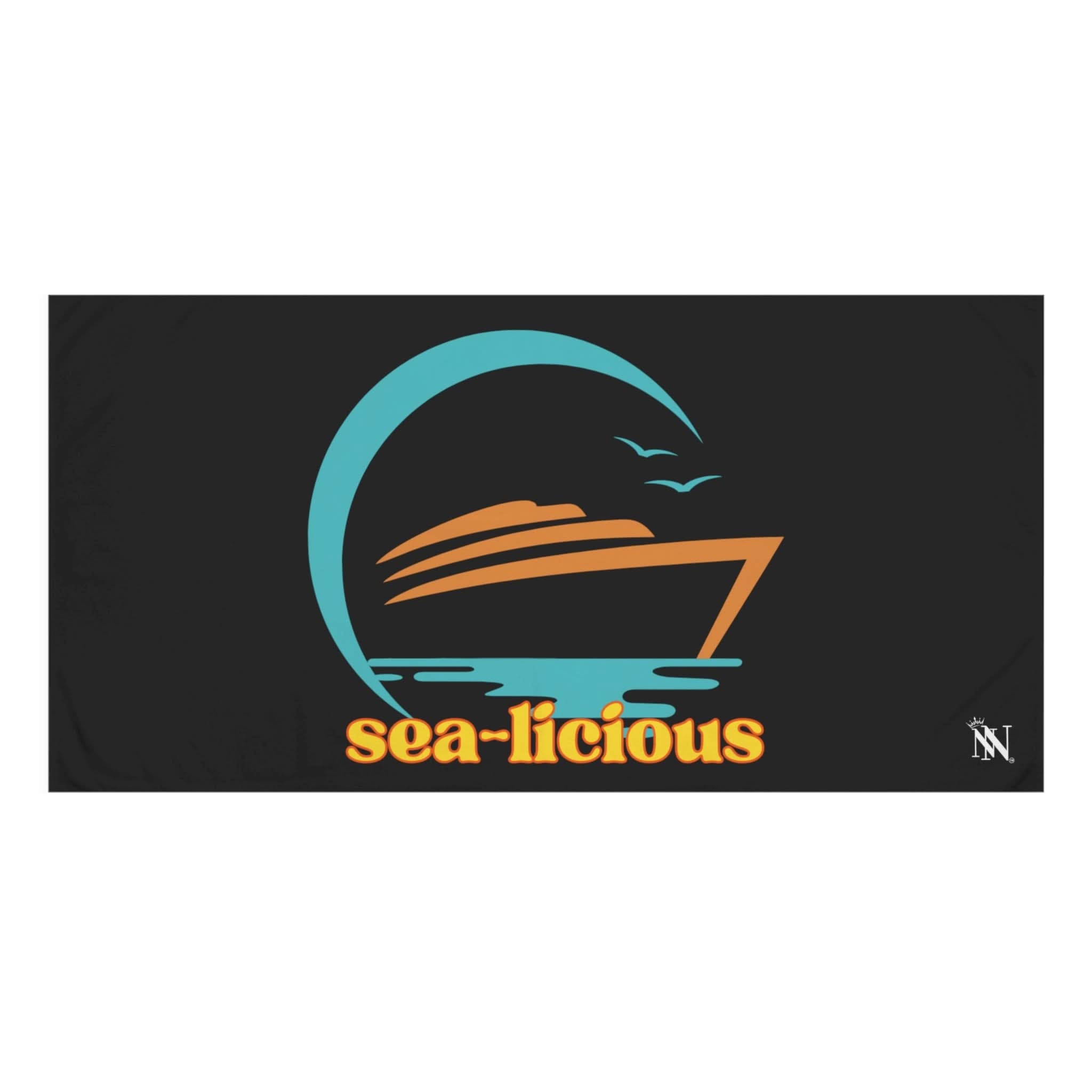 SEA-licious Black | Mix & Match XL Fun-Flirty Lovers’ Towels