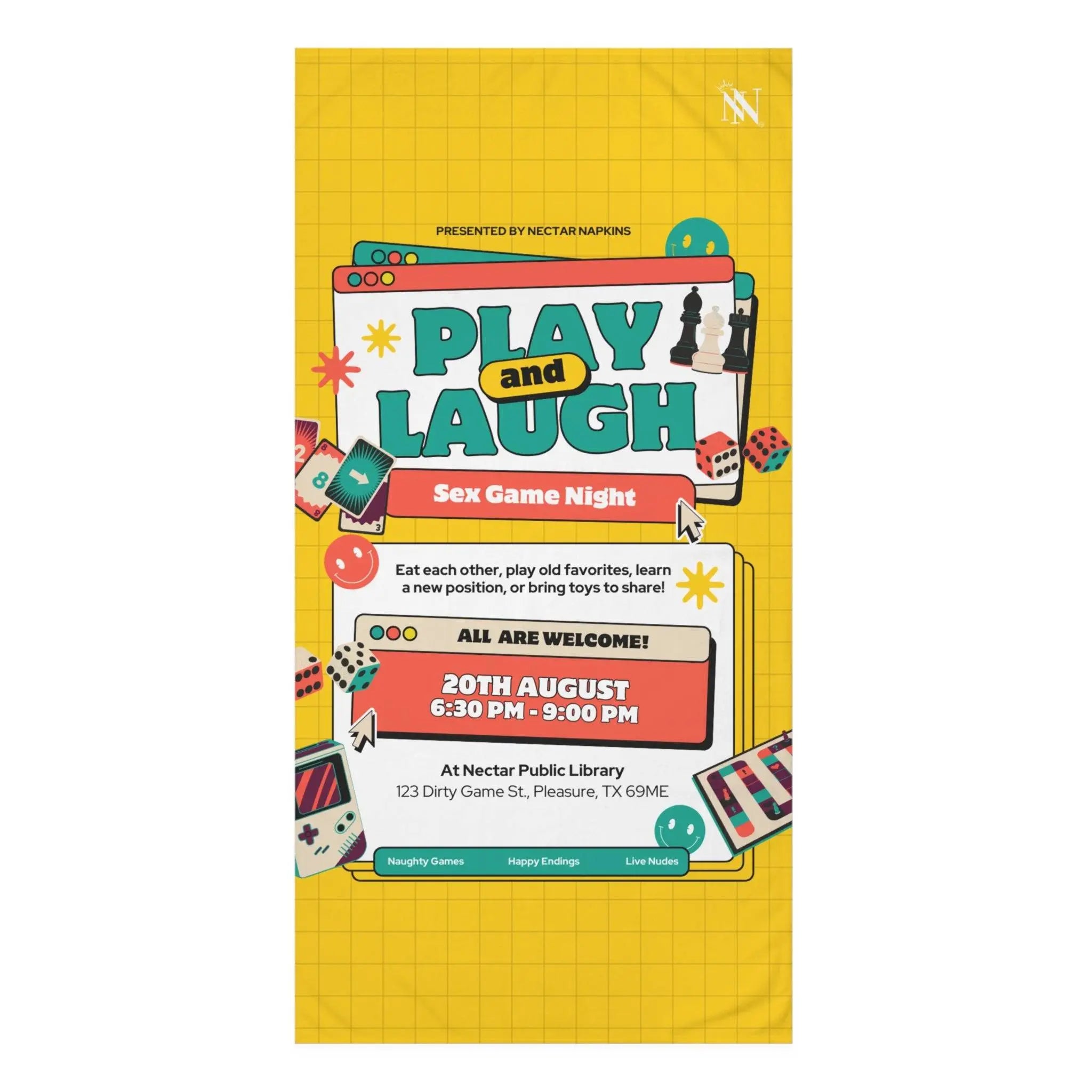 Sex Game Night | Mix & Match Naughty XL Fun-Flirty Lovers’ Towels