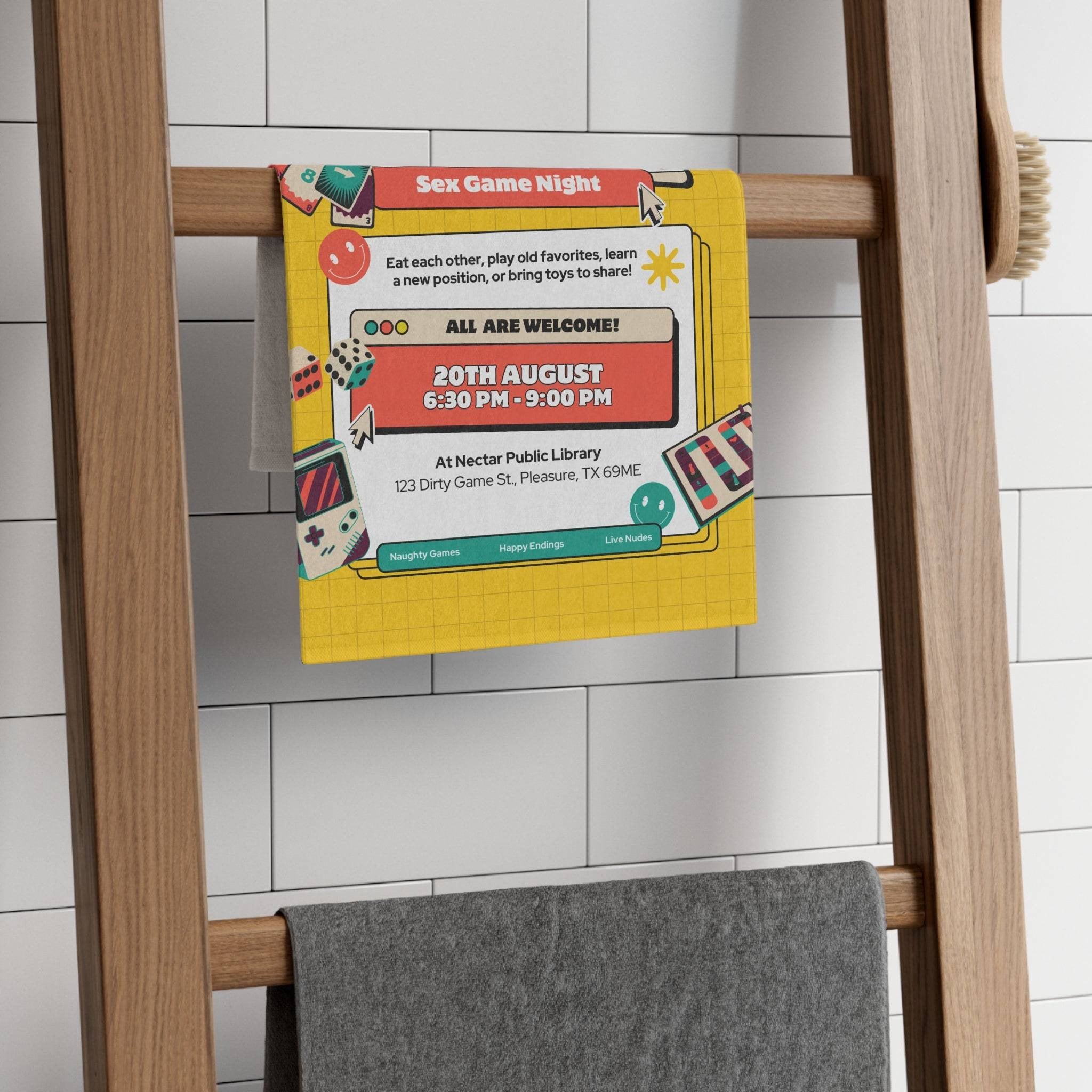 Sex Game Night | Mix & Match Soft Fun-Flirty Lovers’ Towels