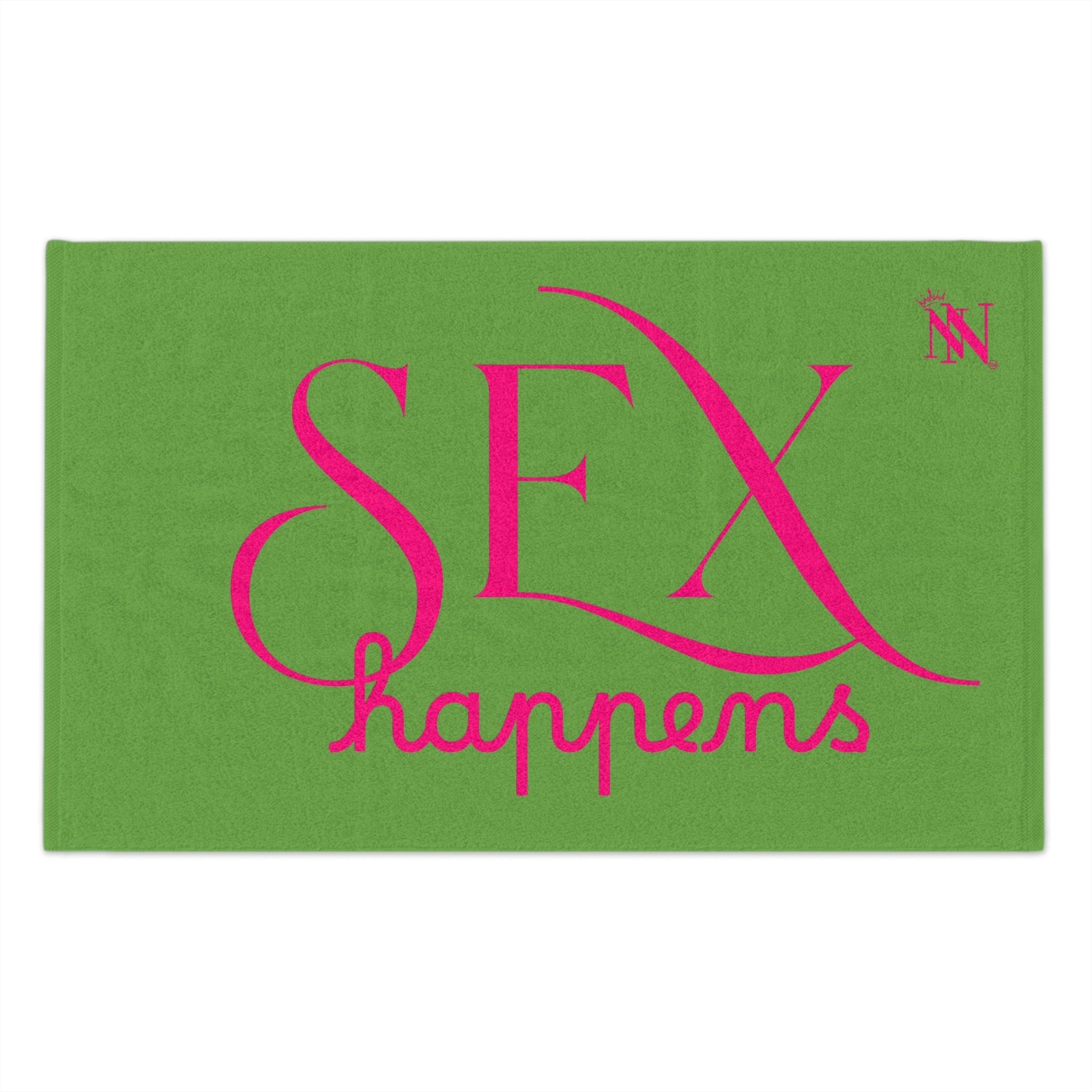 Sex Happens Light Green | Mix & Match Soft Fun-Flirty Lovers’ Towels