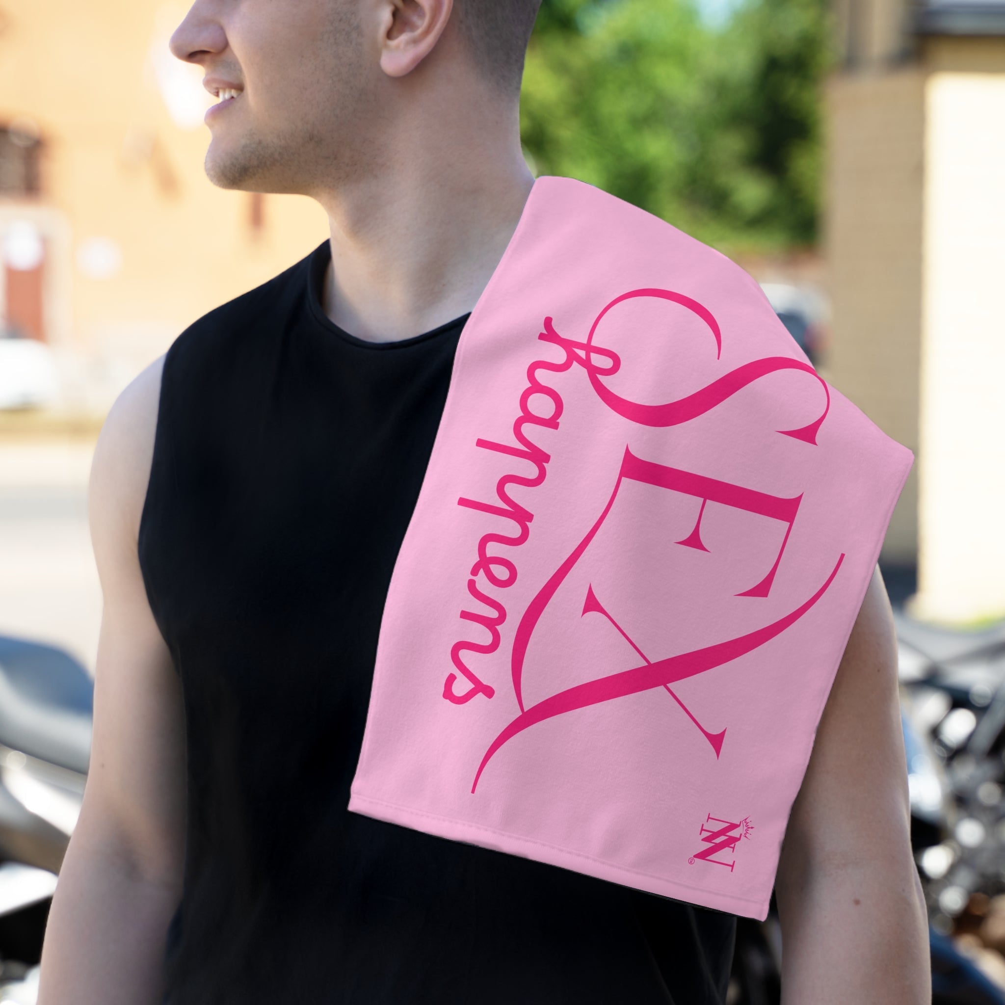 Sex Happens Light Pink | Mix & Match Soft Fun-Flirty Lovers’ Towels