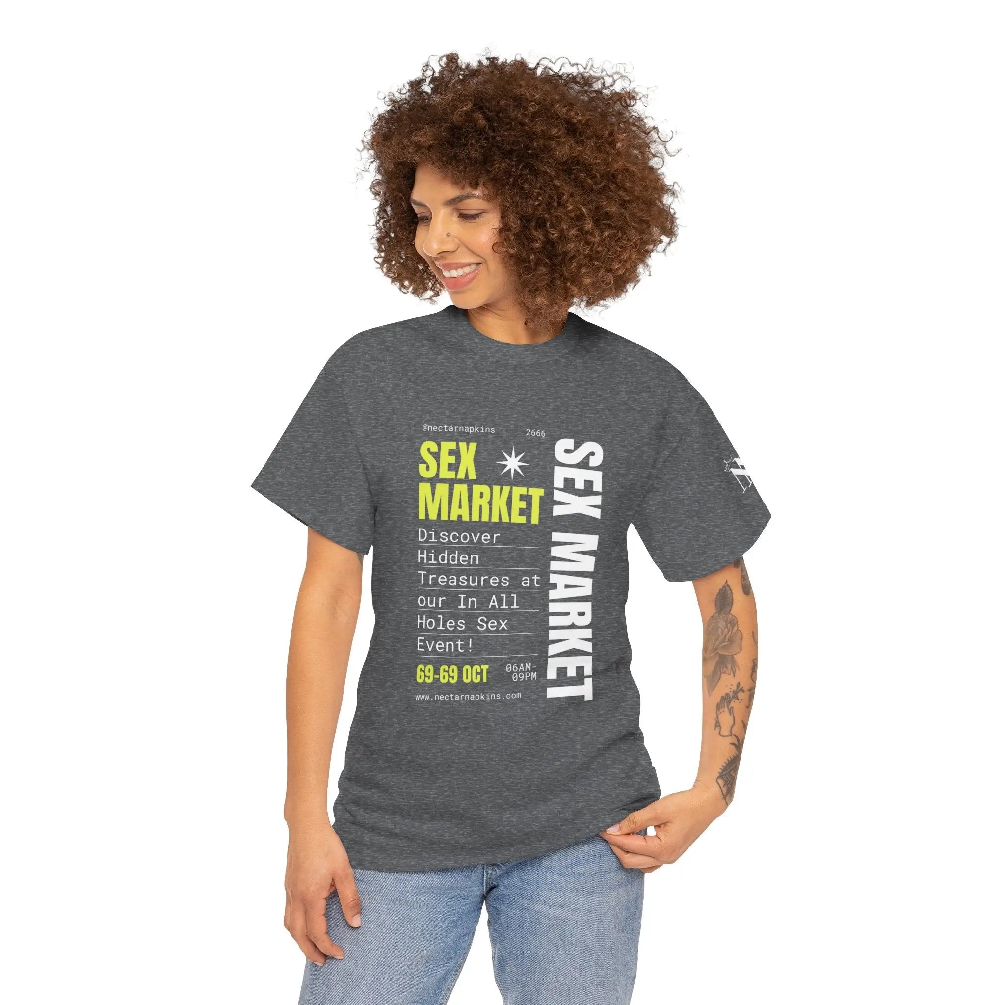 Sex Market | Mix & Match 100% Cotton Unisex Fun-Flirty Lovers’ Tees