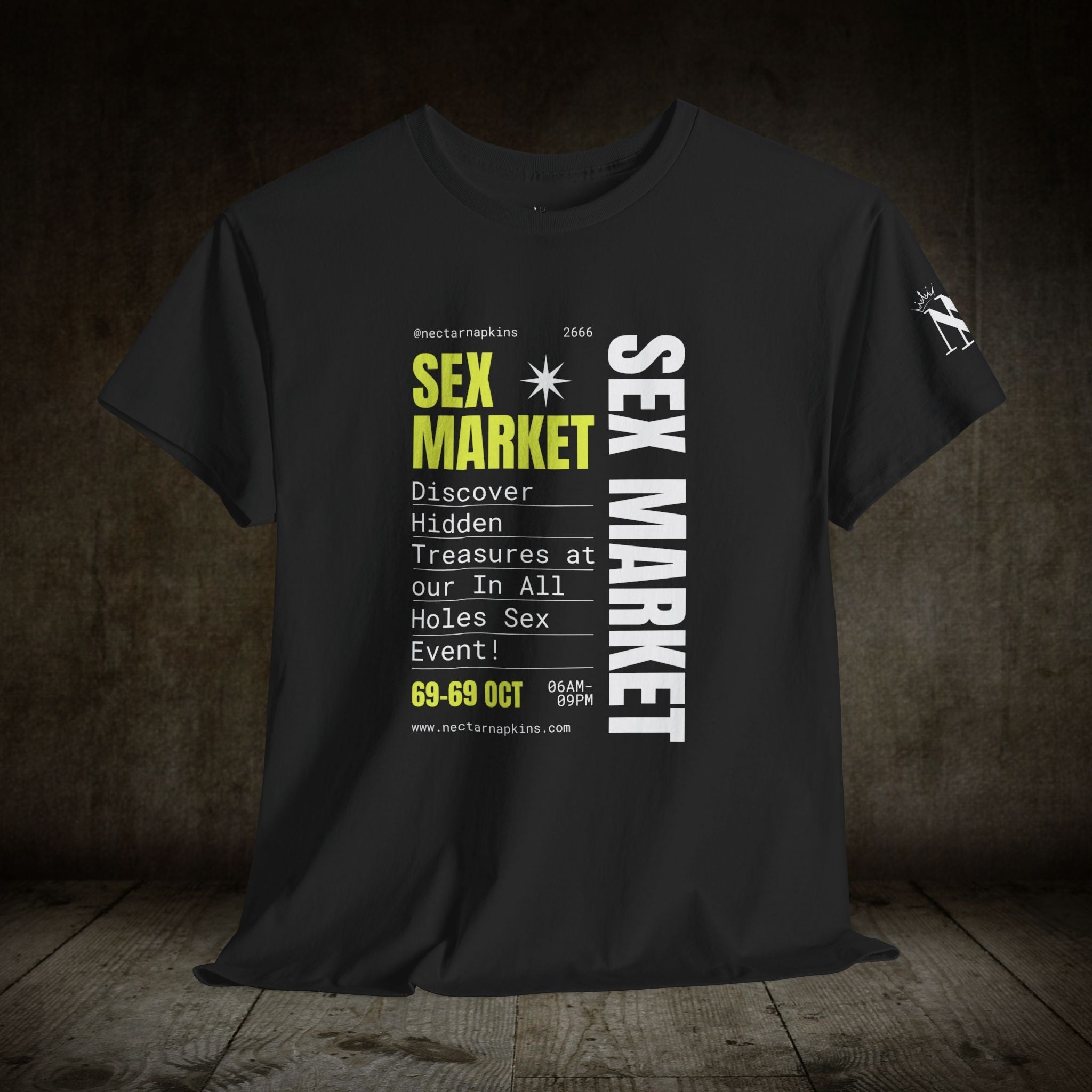 Sex Market | Mix & Match 100% Cotton Unisex Fun-Flirty Lovers’ Tees