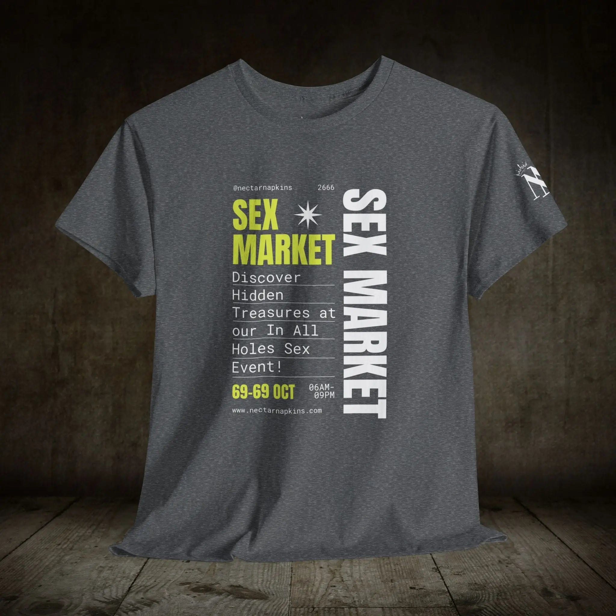 Sex Market | Mix & Match 100% Cotton Unisex Fun-Flirty Lovers’ Tees