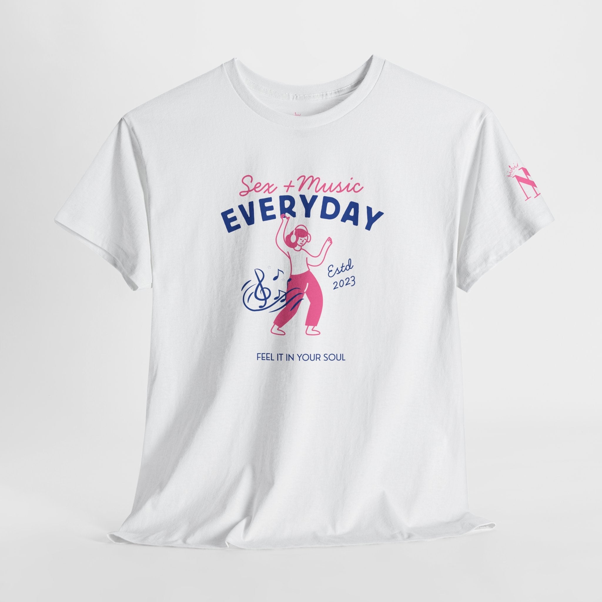 Sex + Music Everyday | Mix & Match Cotton Unisex Fun-Flirty Lovers’ T-Shirts
