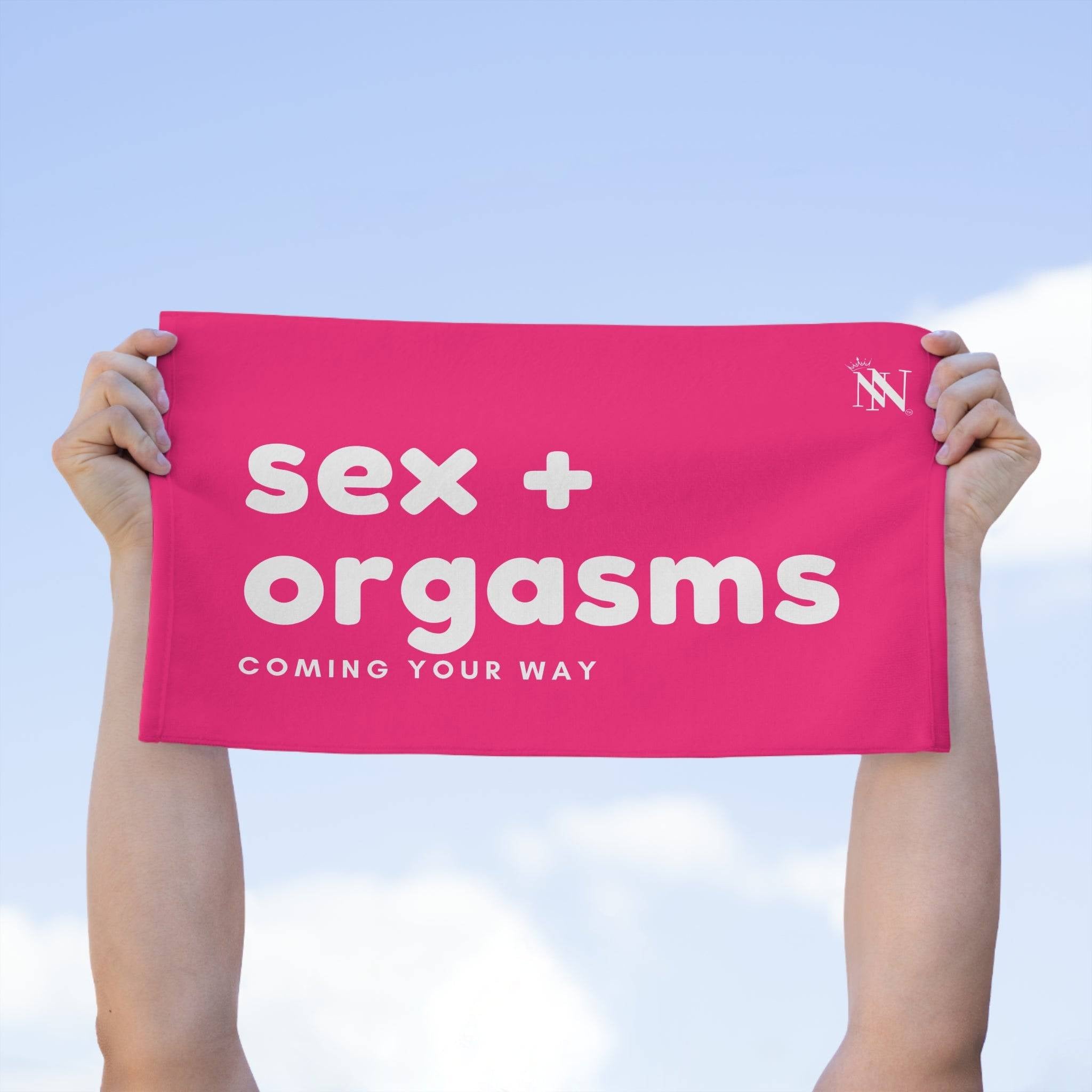 Sex + Orgasms Your Way Pink Mix & Match Soft Sex Towels | Flirty Lovers’ Gifts