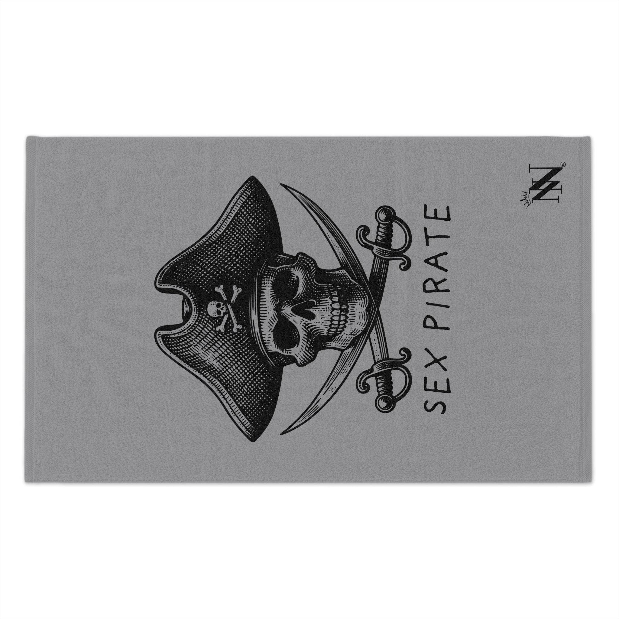 Sex Pirate Grey Mix & Match Soft Sex Towels | Naughty Lovers’ Gifts