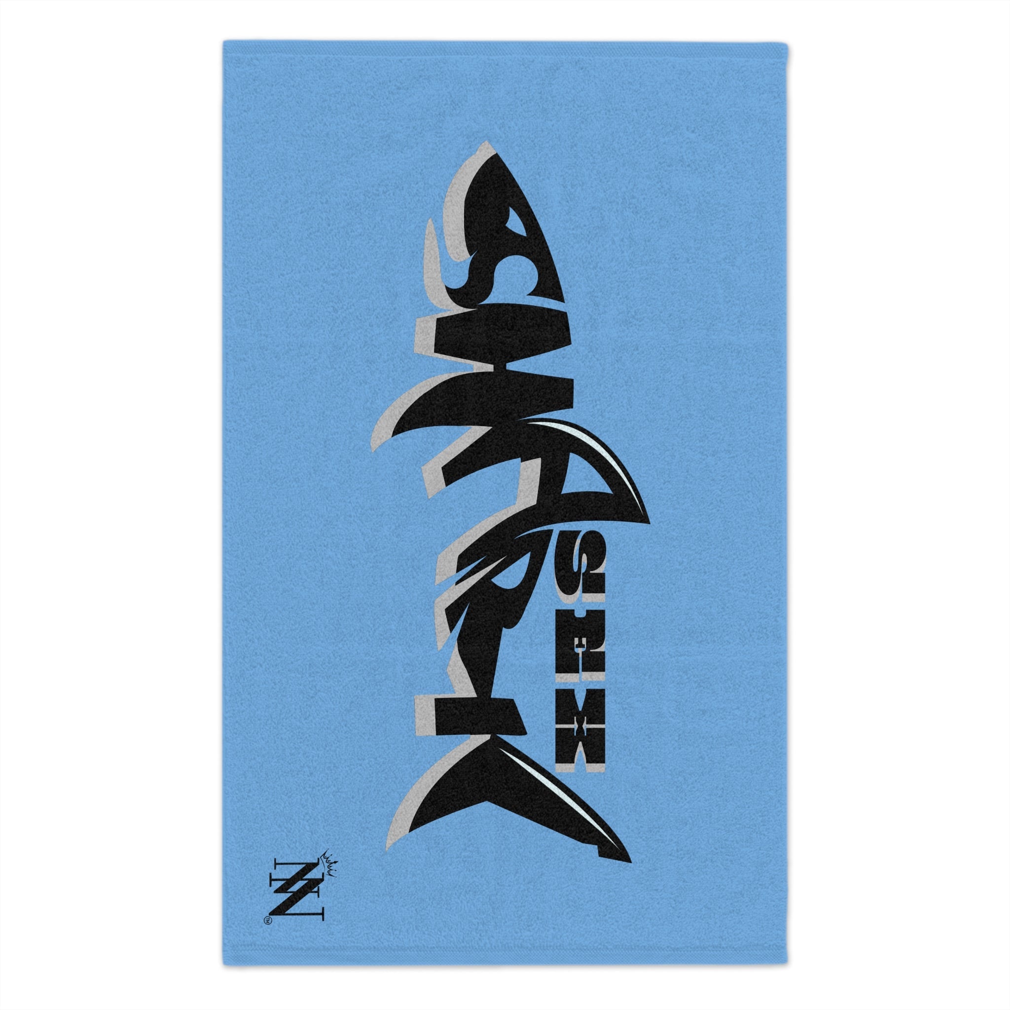 Sex Shark Light Blue | Mix & Match Soft Fun-Flirty Lovers’ Towels