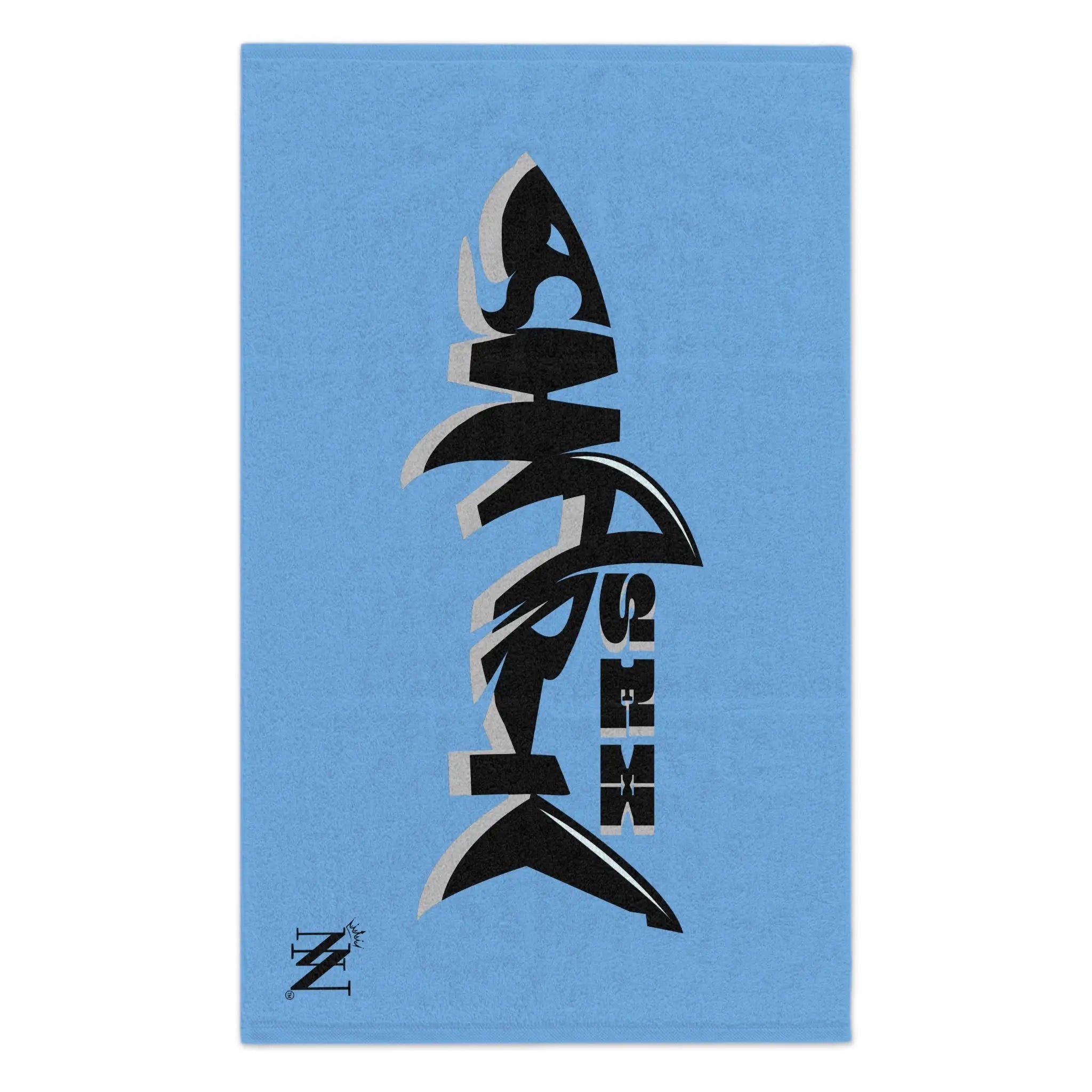 Sex Shark Light Blue | Mix & Match Soft Fun-Flirty Lovers’ Towels