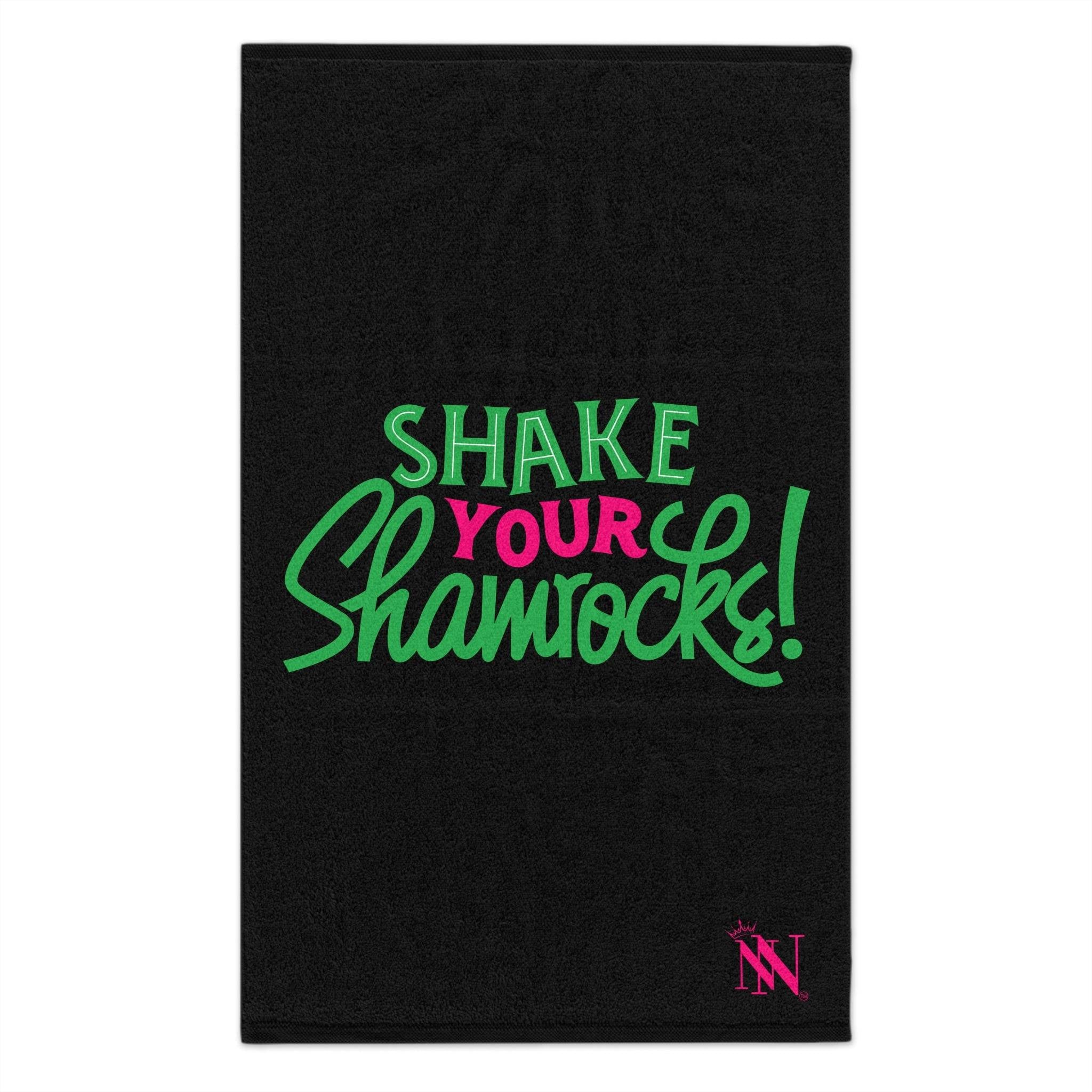 Shake Your Shamrocks Black | Mix & Match Soft Sex Towels | Flirty Lovers’ Gifts
