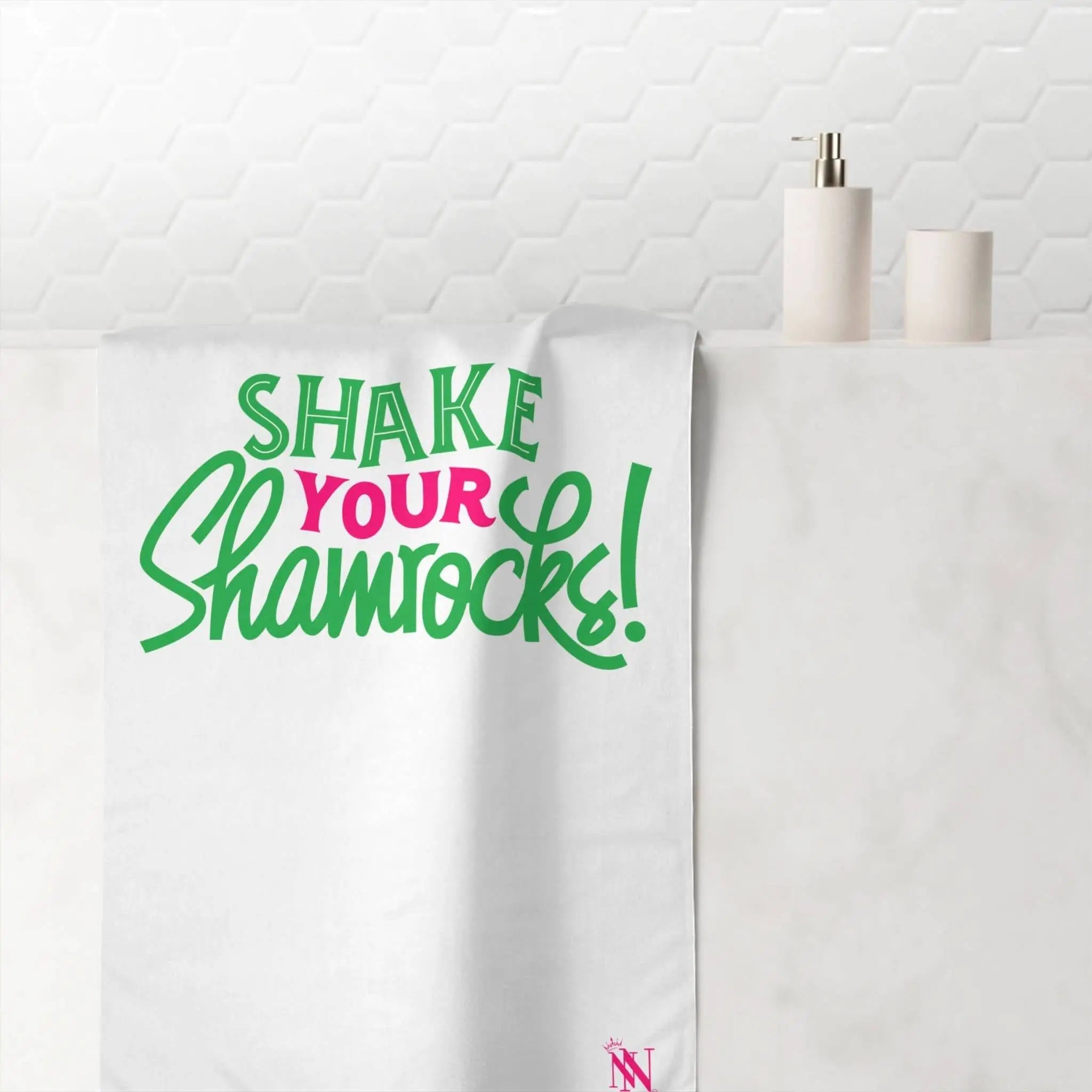 Shake Your Shamrocks | Mix & Match Naughty XL Fun-Flirty Lovers’ Towels