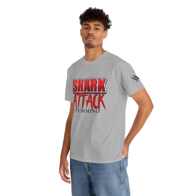 Shark Attack Cumming | Mix & Match 100% Cotton Unisex Fun-Flirty Lovers’ Tees