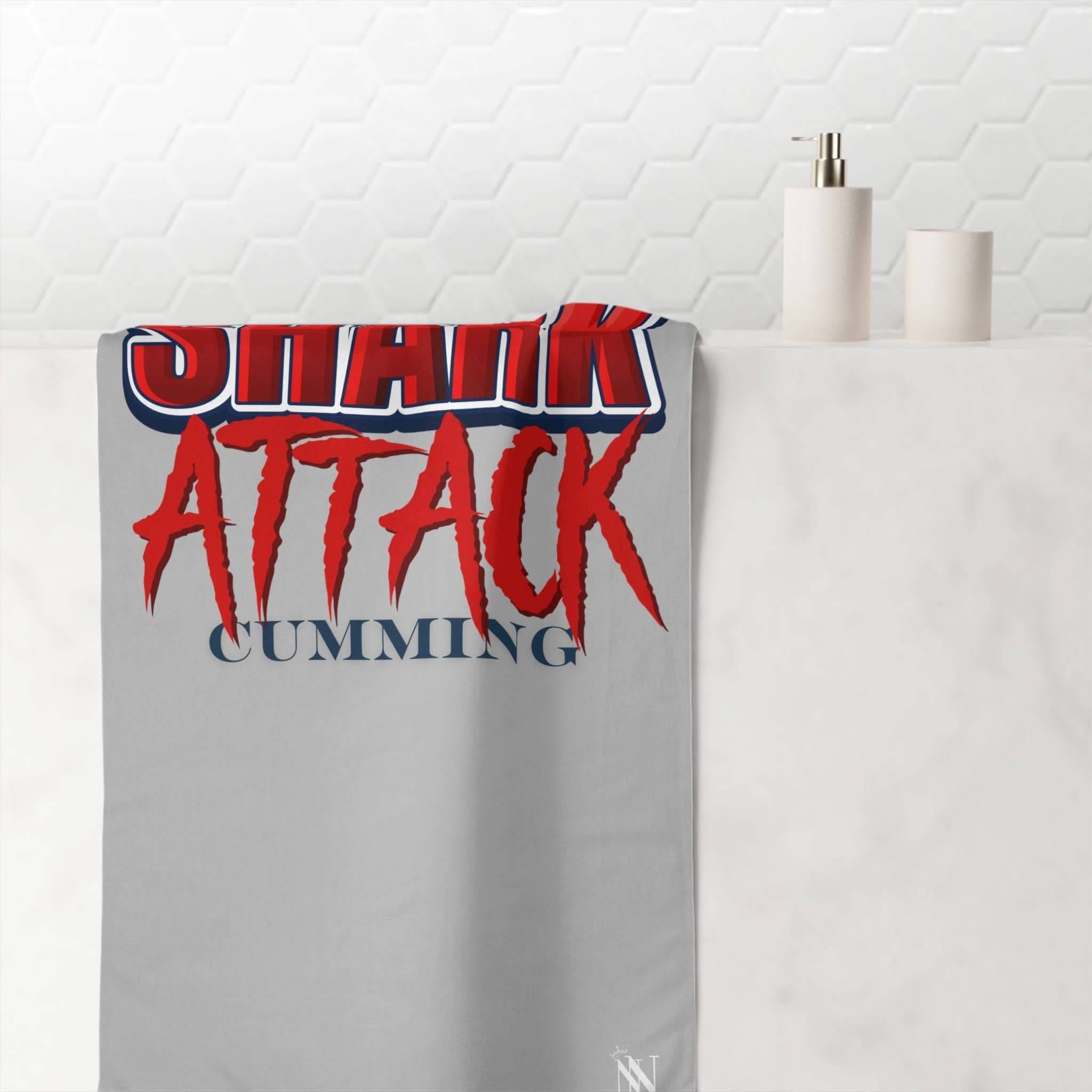 Shark Attack Cumming | Mix & Match Naughty XL Fun-Flirty Lovers’ Towels
