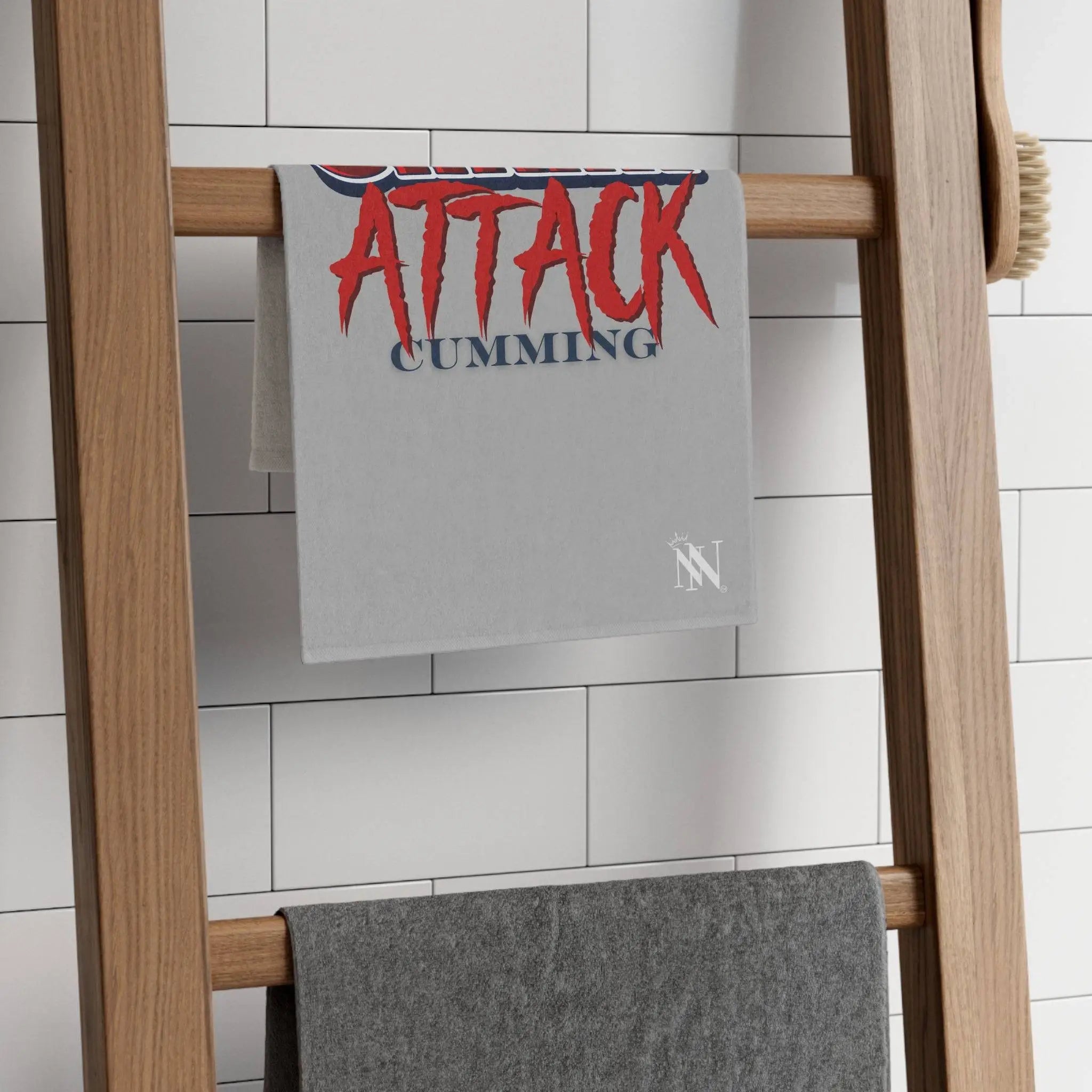Shark Attack Cumming | Mix & Match Soft Fun-Flirty Lovers’ Towels