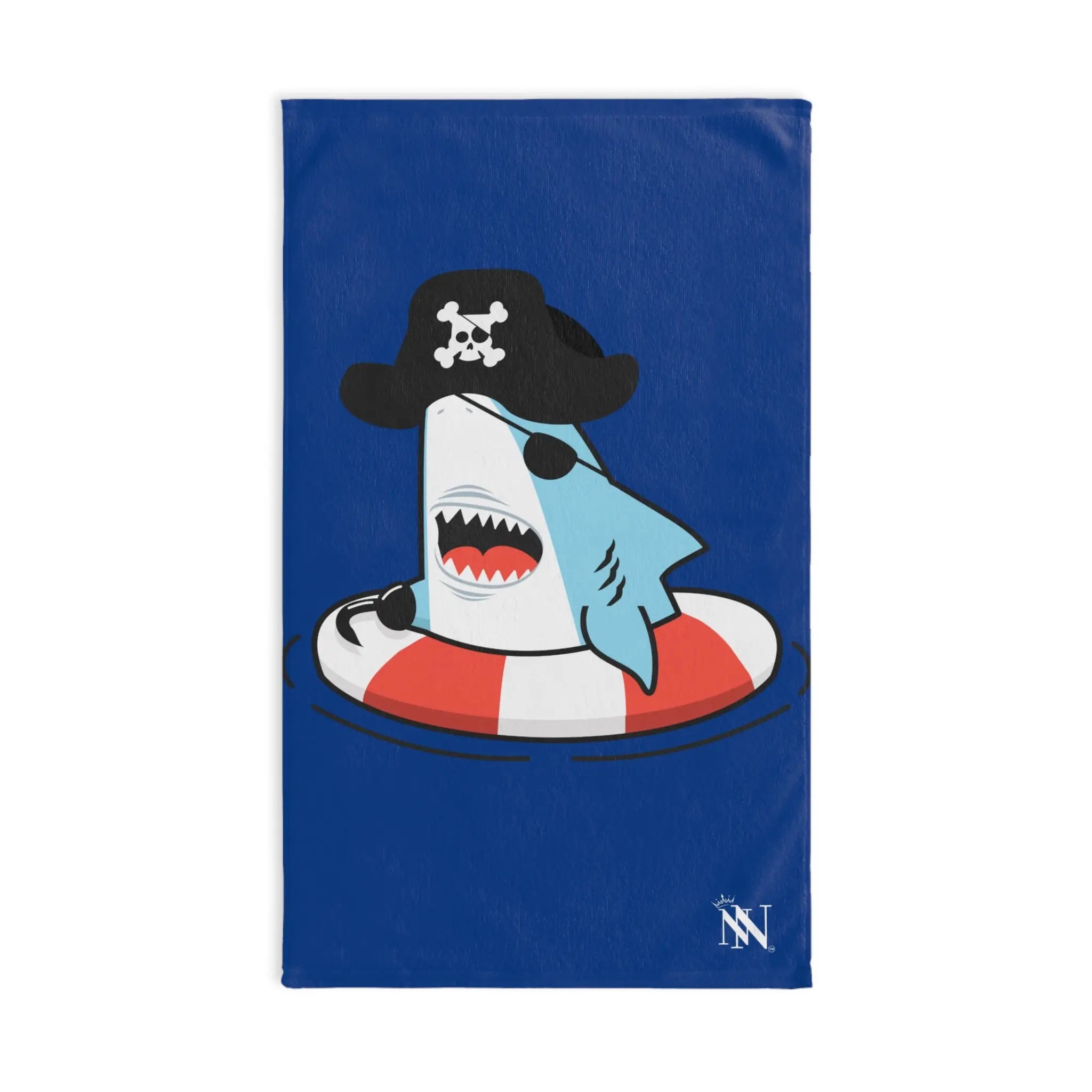 Shark Pirate Lifesaver Blue | Mix & Match Original Fun-Flirty Lovers’ Towels