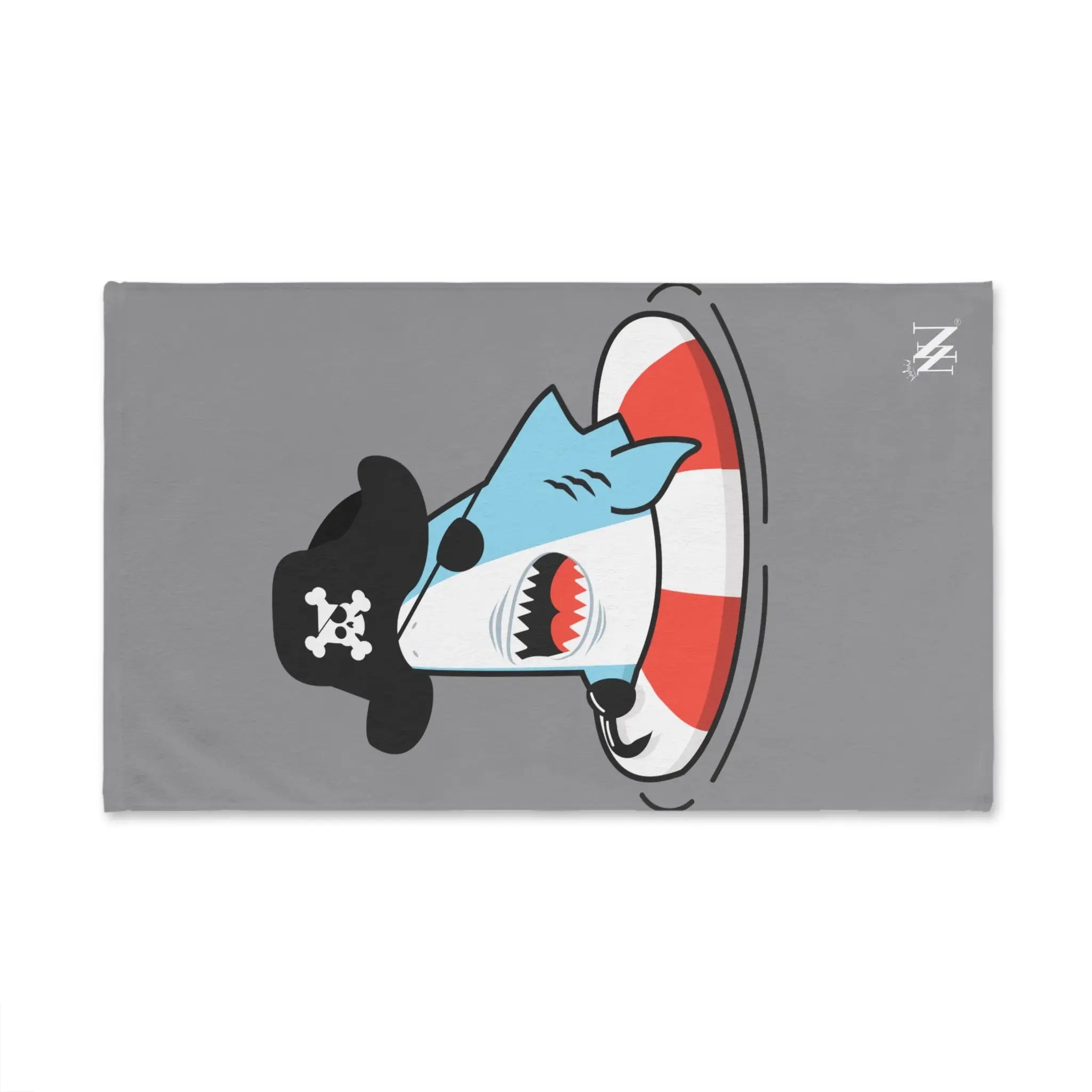 Shark Pirate Lifesaver Grey | Mix & Match Original Fun-Flirty Lovers’ Towels