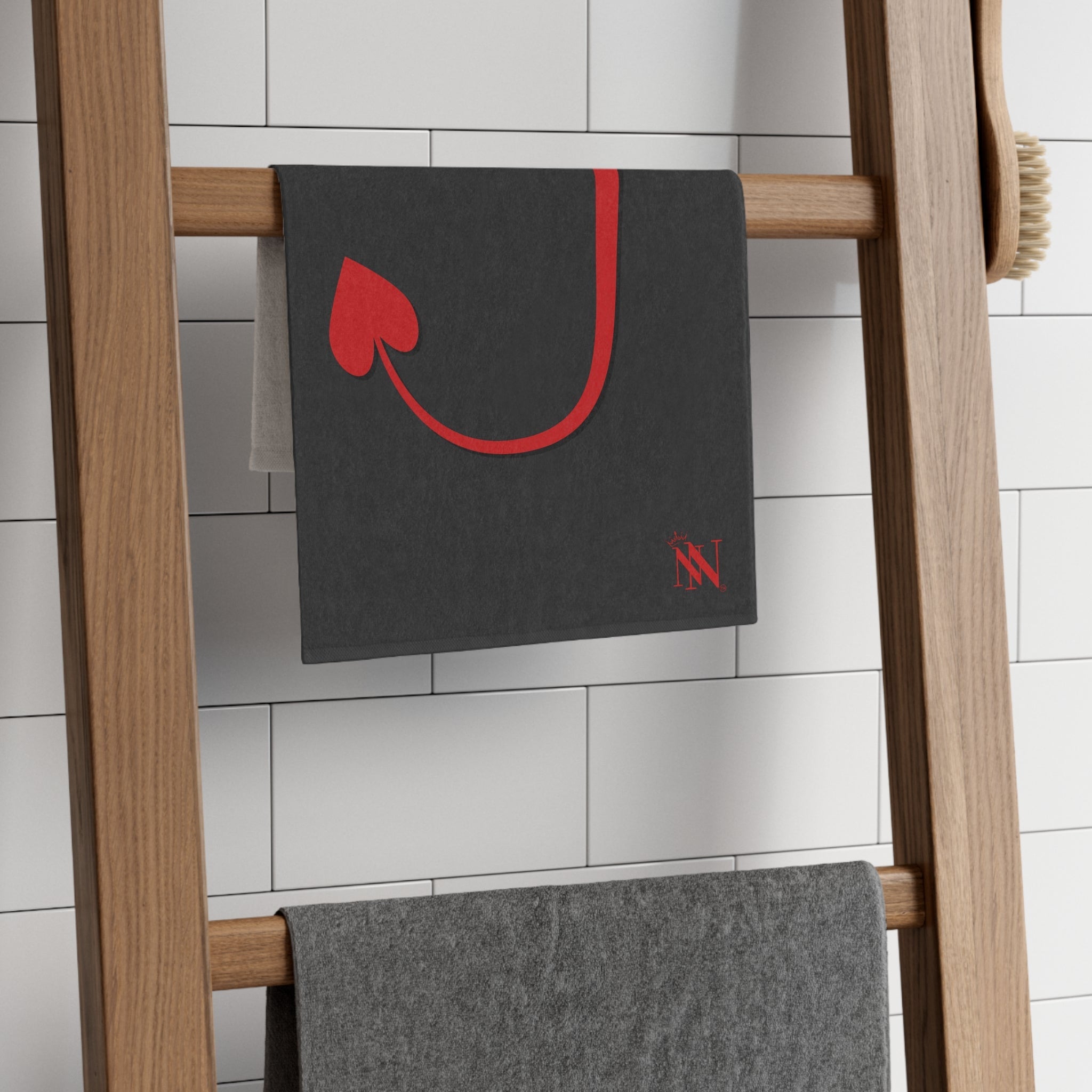 She’s the Devil Dark Grey | Mix & Match Soft Fun-Flirty Lovers’ Towels