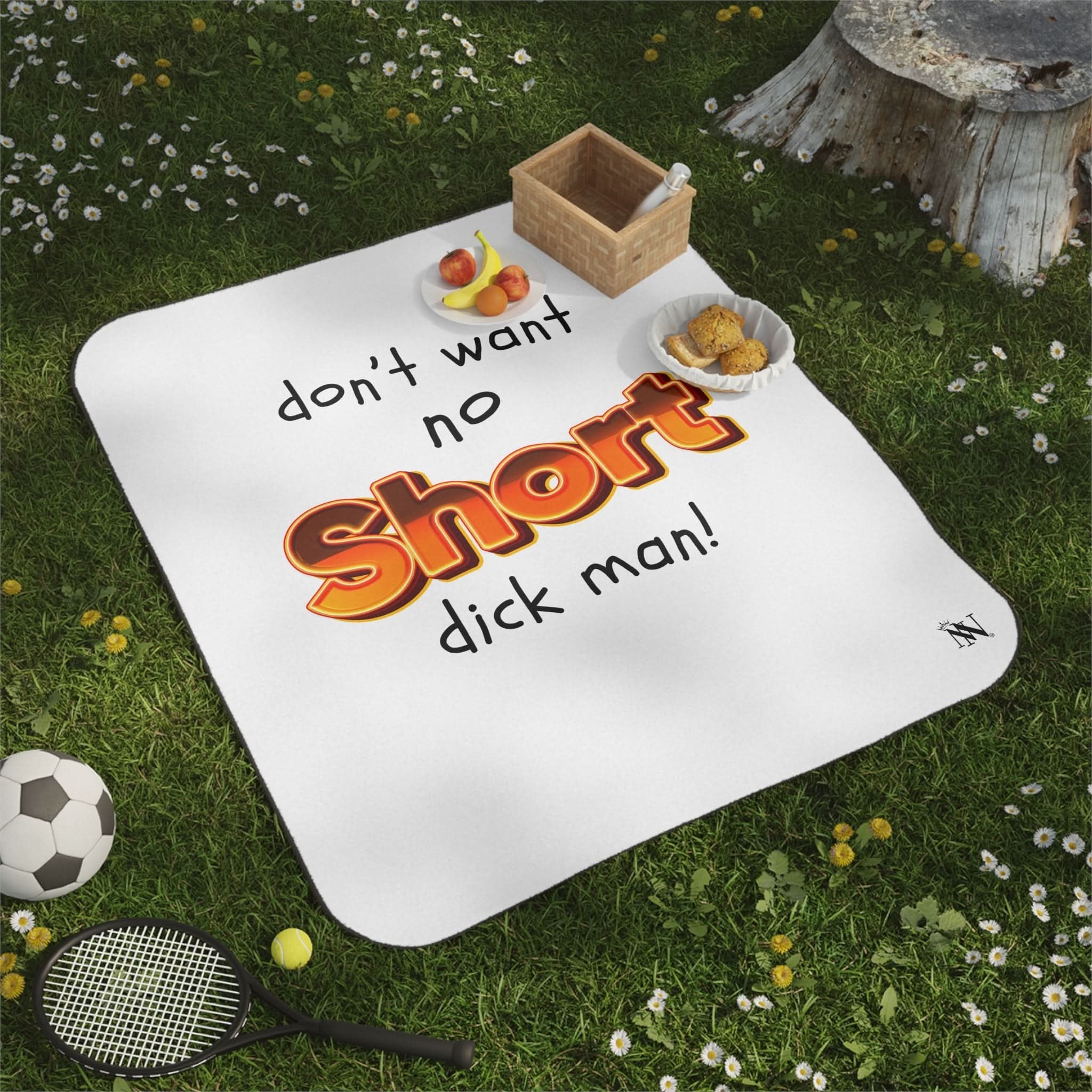 Short Dick Man | Mix Match Fun-Flirty Lovers’ Water-Resistant Blankets