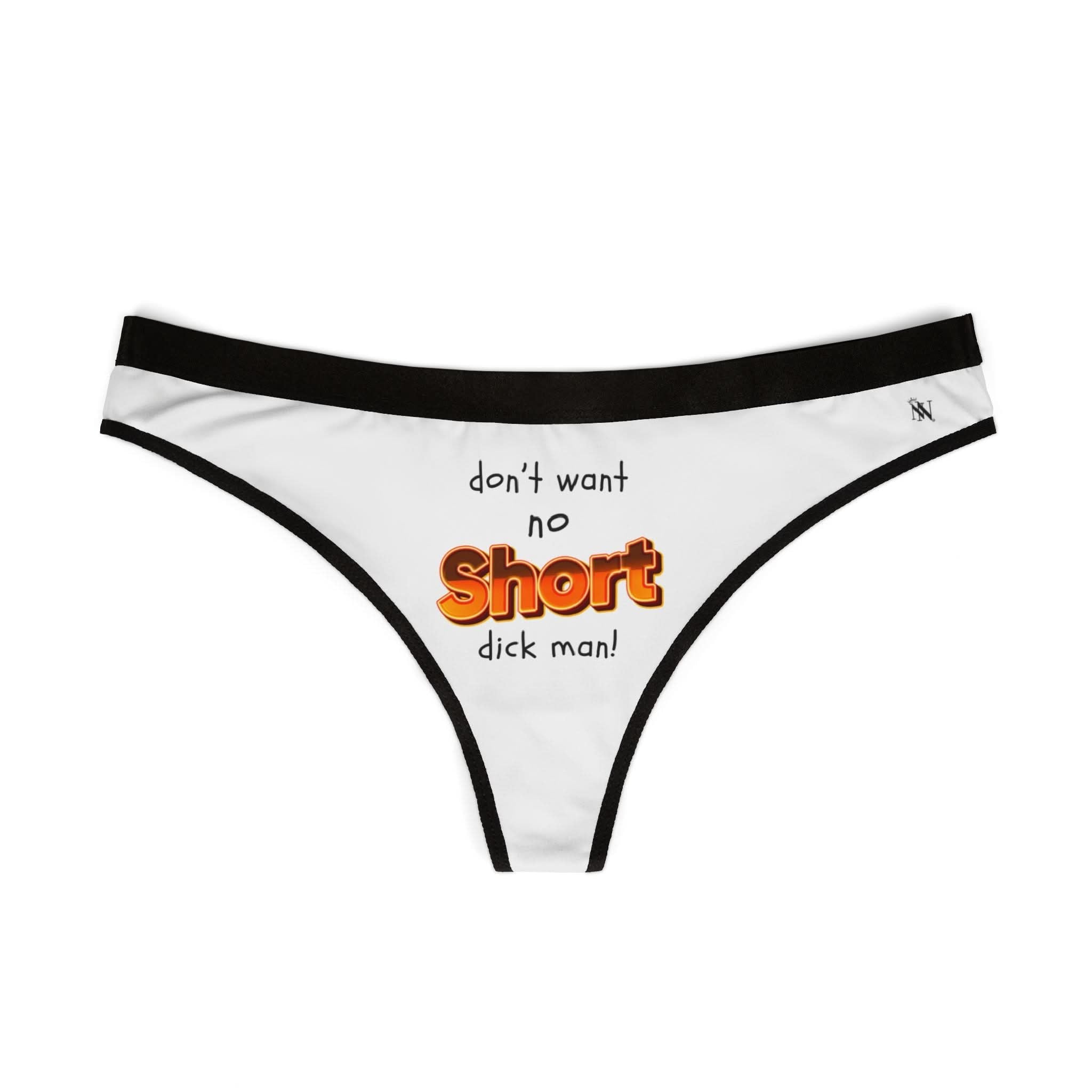 Short Dick Man | Mix & Match Women’s Fun-Flirty Lovers’ Thongs