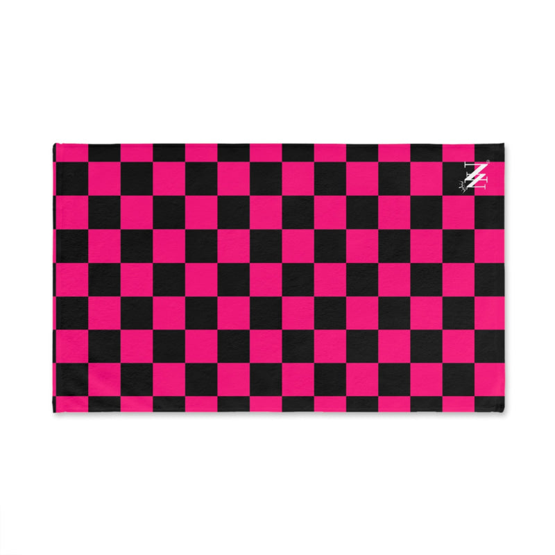 Signature Pink Black Checkers | Mix & Match Original Fun-Flirty Loversâ Towels