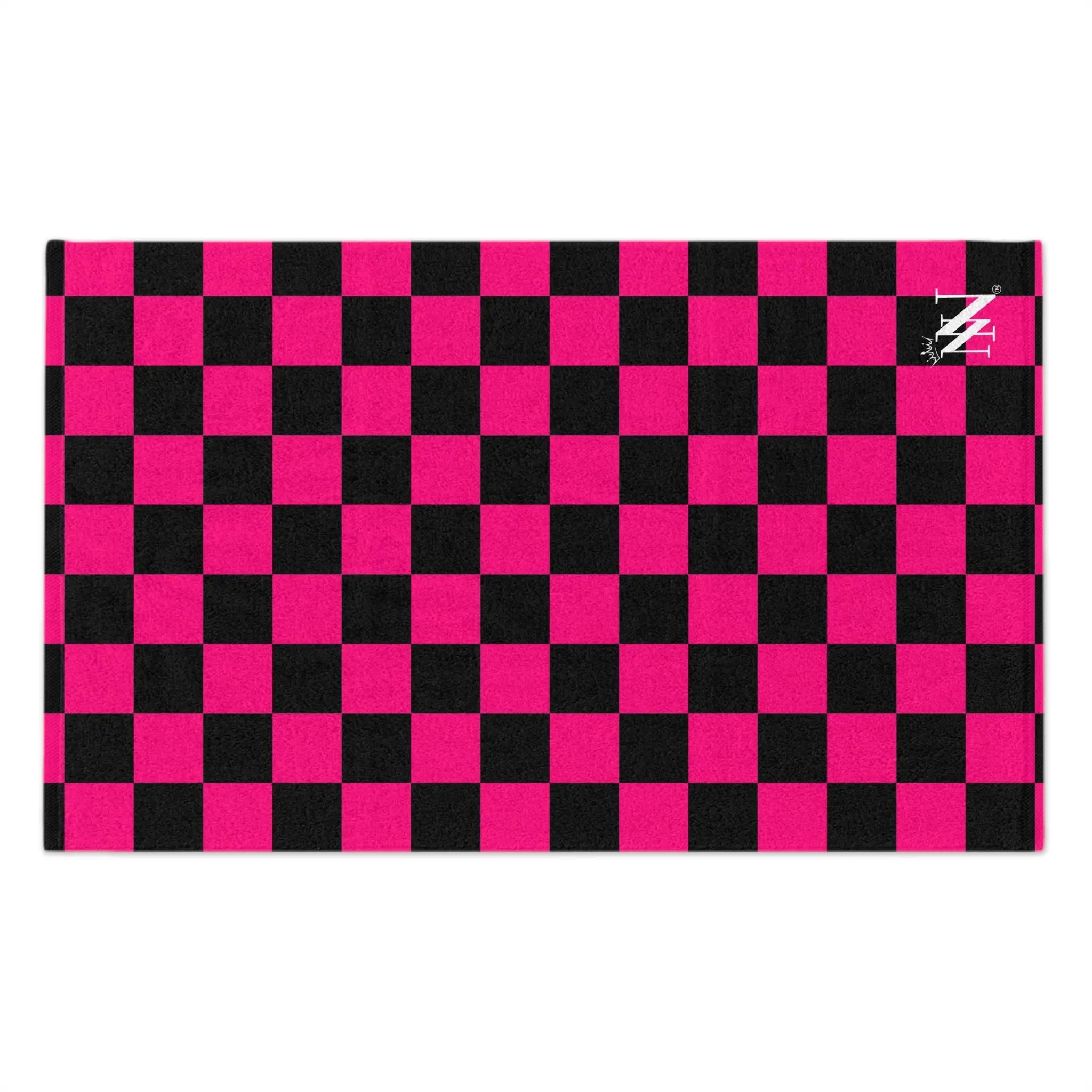 Signature Pink Black Checkers | Mix & Match Soft Fun-Flirty Lovers’ Towels