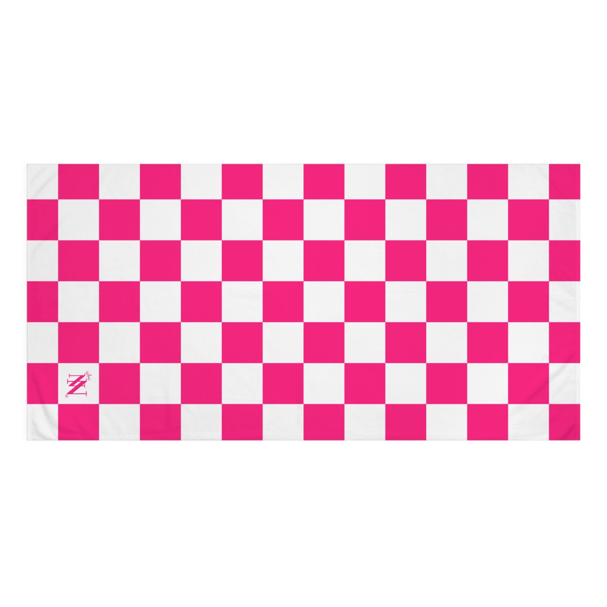 Signature Pink White Checkered | Mix & Match Naughty XL Fun-Flirty Loversâ Towels