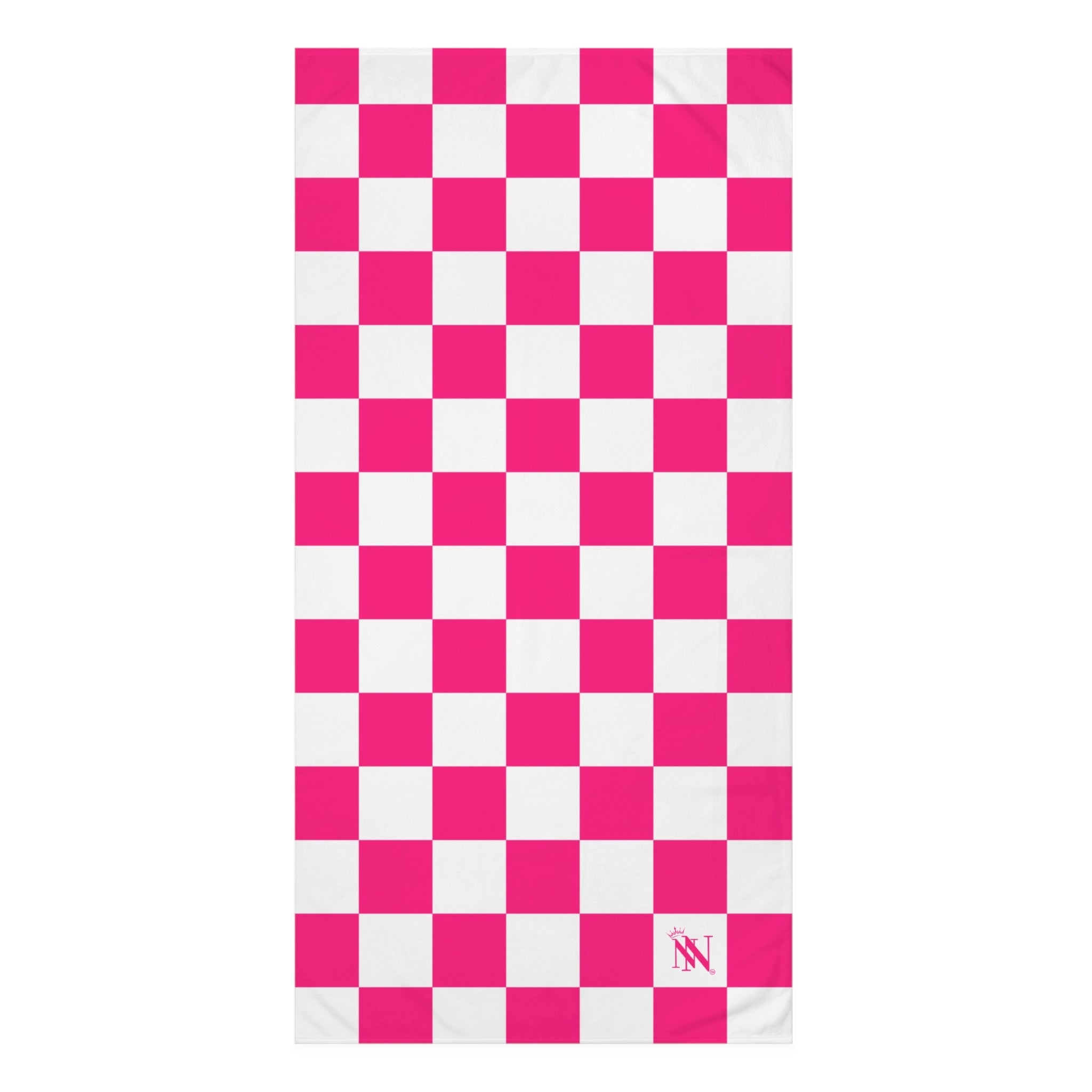 Signature Pink White Checkered | Mix & Match Naughty XL Fun-Flirty Loversâ Towels