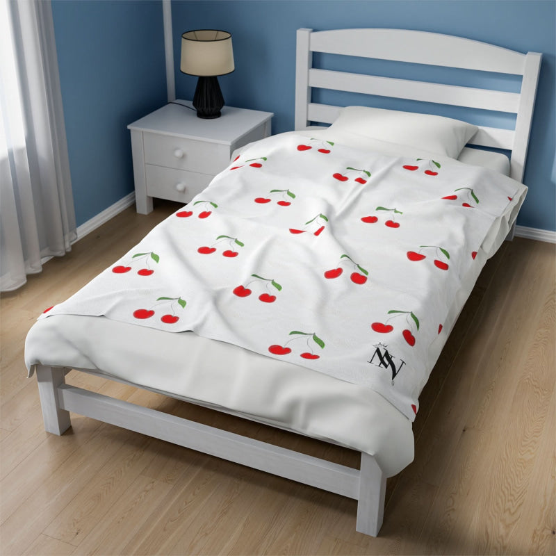 Simple Cherries | Mix & Match Fun-Flirty Lovers’ Blankets