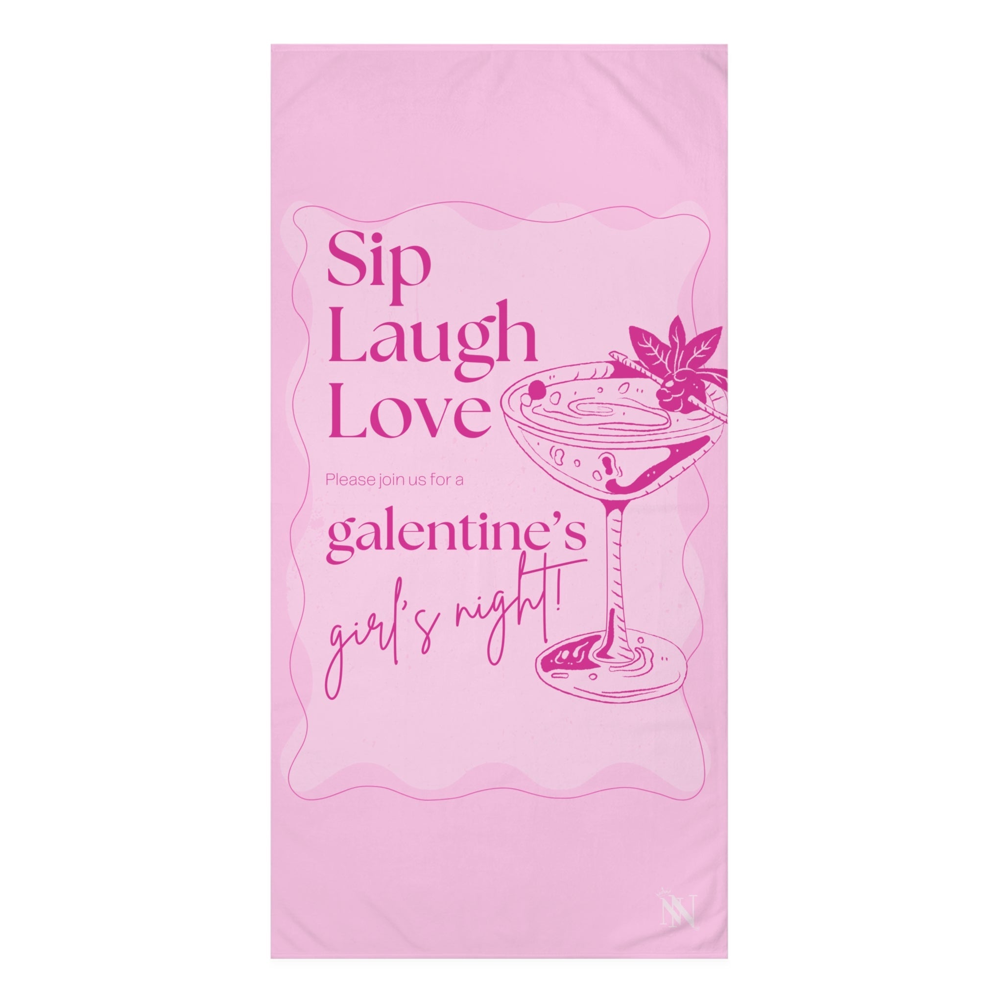 Sip Laugh Love | Mix & Match XL Fun-Flirty Lovers’ Towels