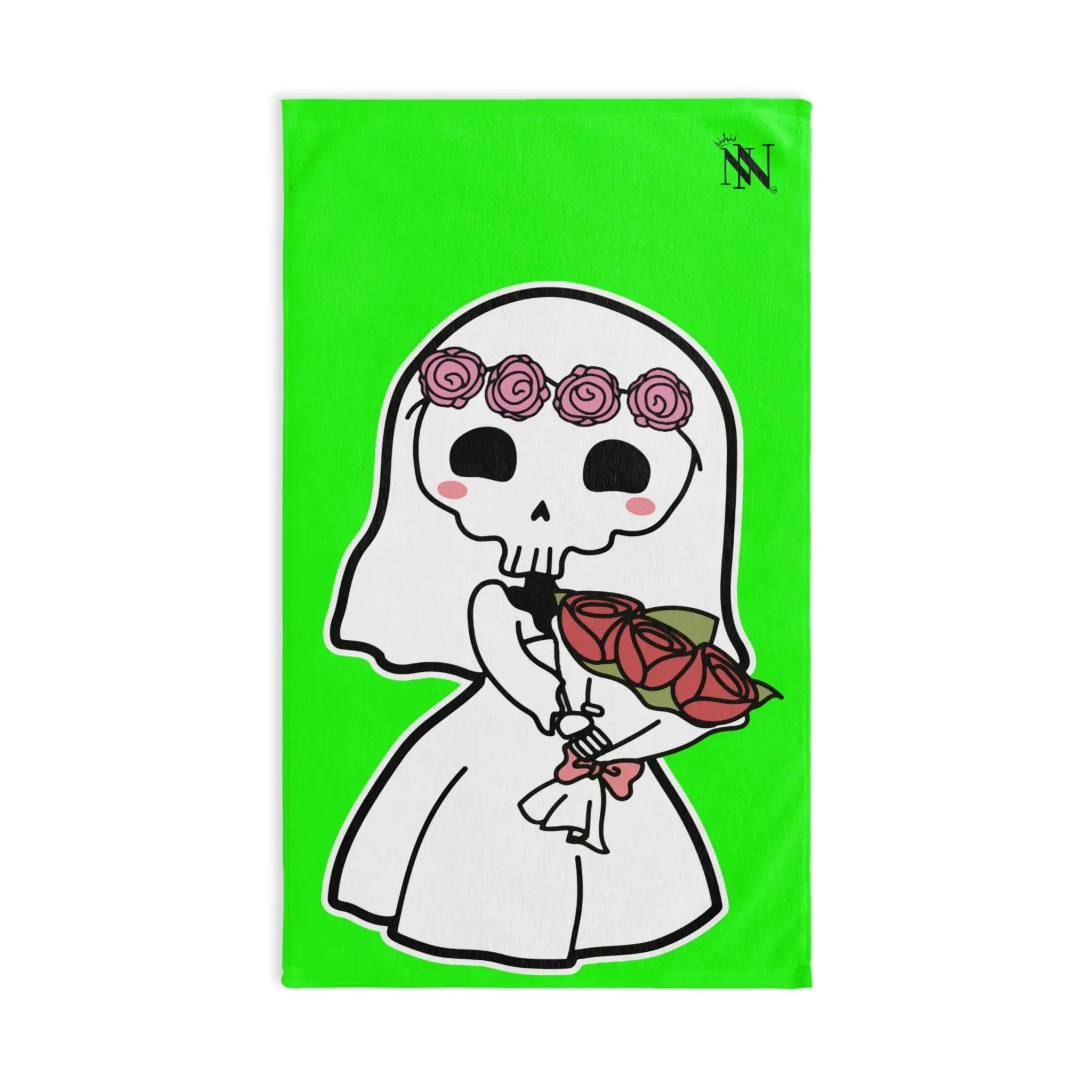 Skeleton Bride Neon Green | Mix & Match Original Fun-Flirty Lovers’ Towels