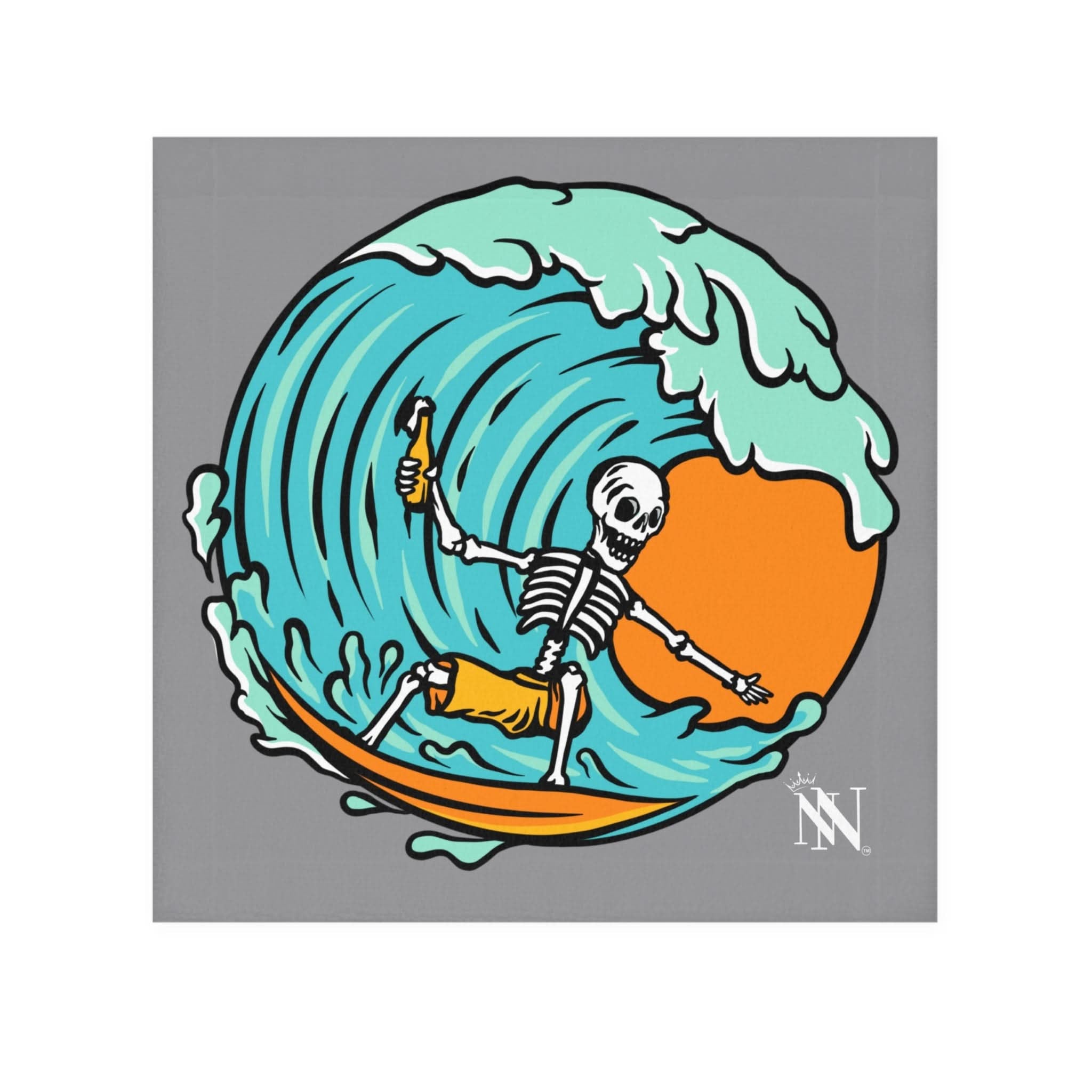 Skull Vacation Grey | Mix & Match Lils’ Fun-Flirty Lovers’ Towels