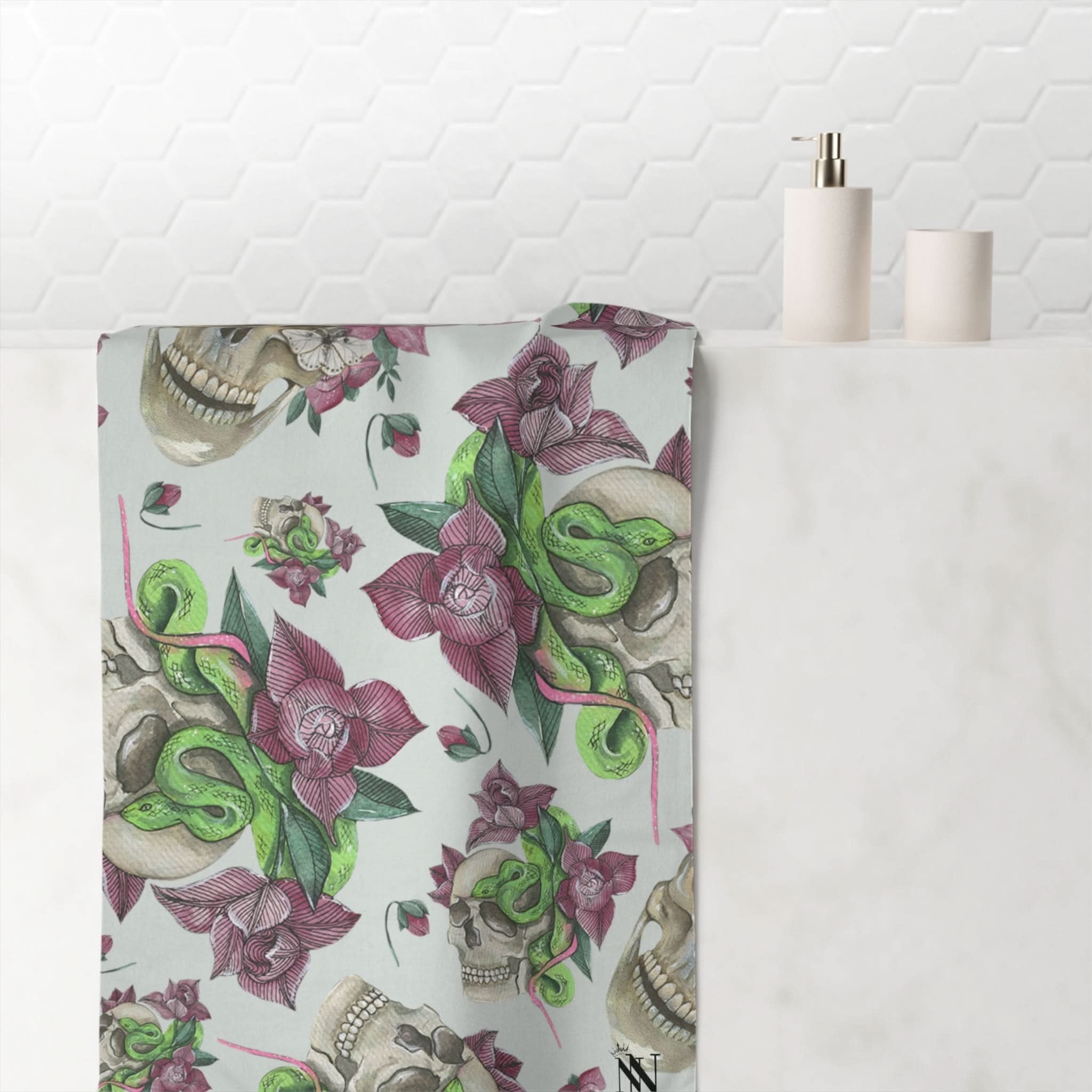 Skulls & Snakes | Mix & Match Naughty XL Fun-Flirty Lovers’ Towels