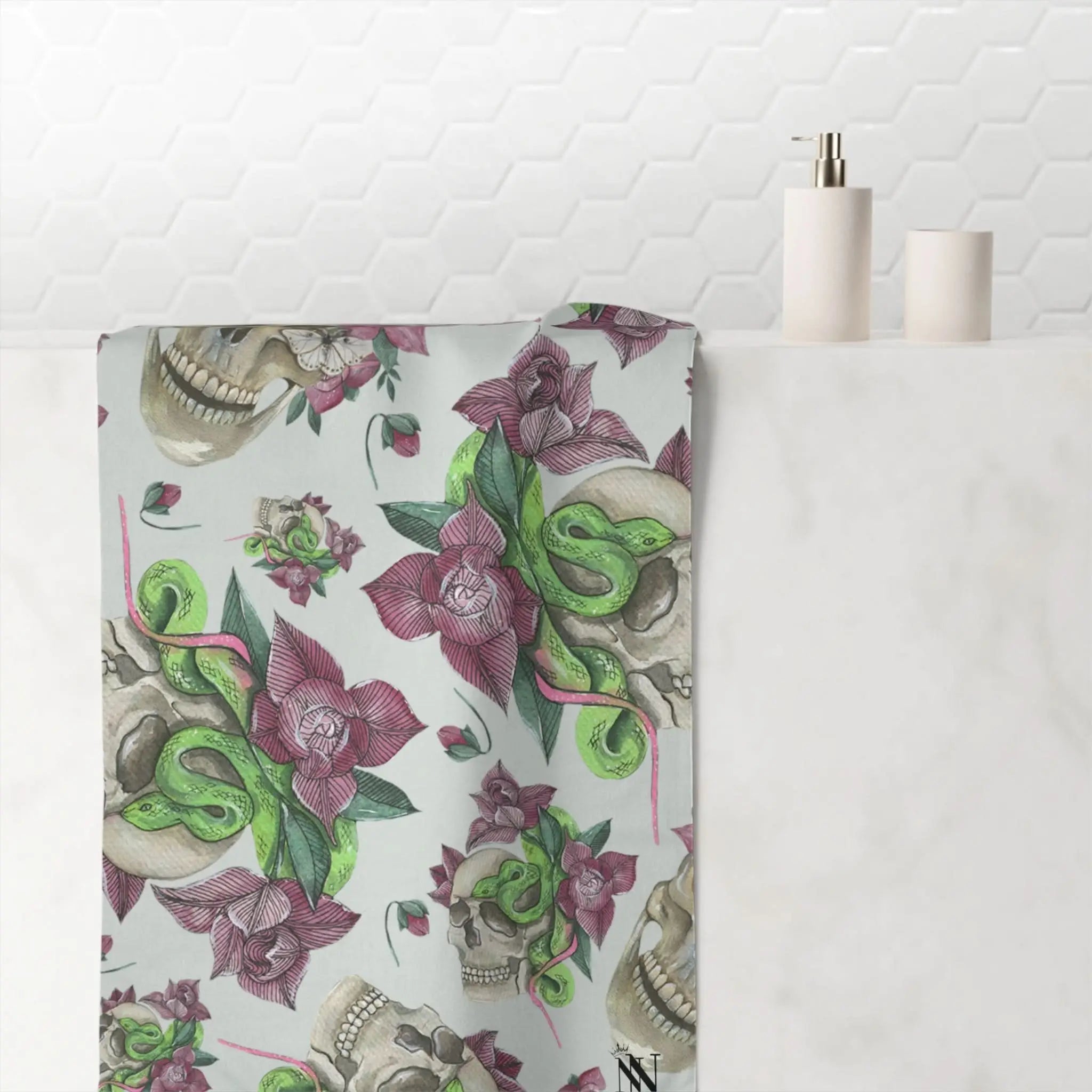 Skulls & Snakes | Mix & Match Naughty XL Fun-Flirty Lovers’ Towels