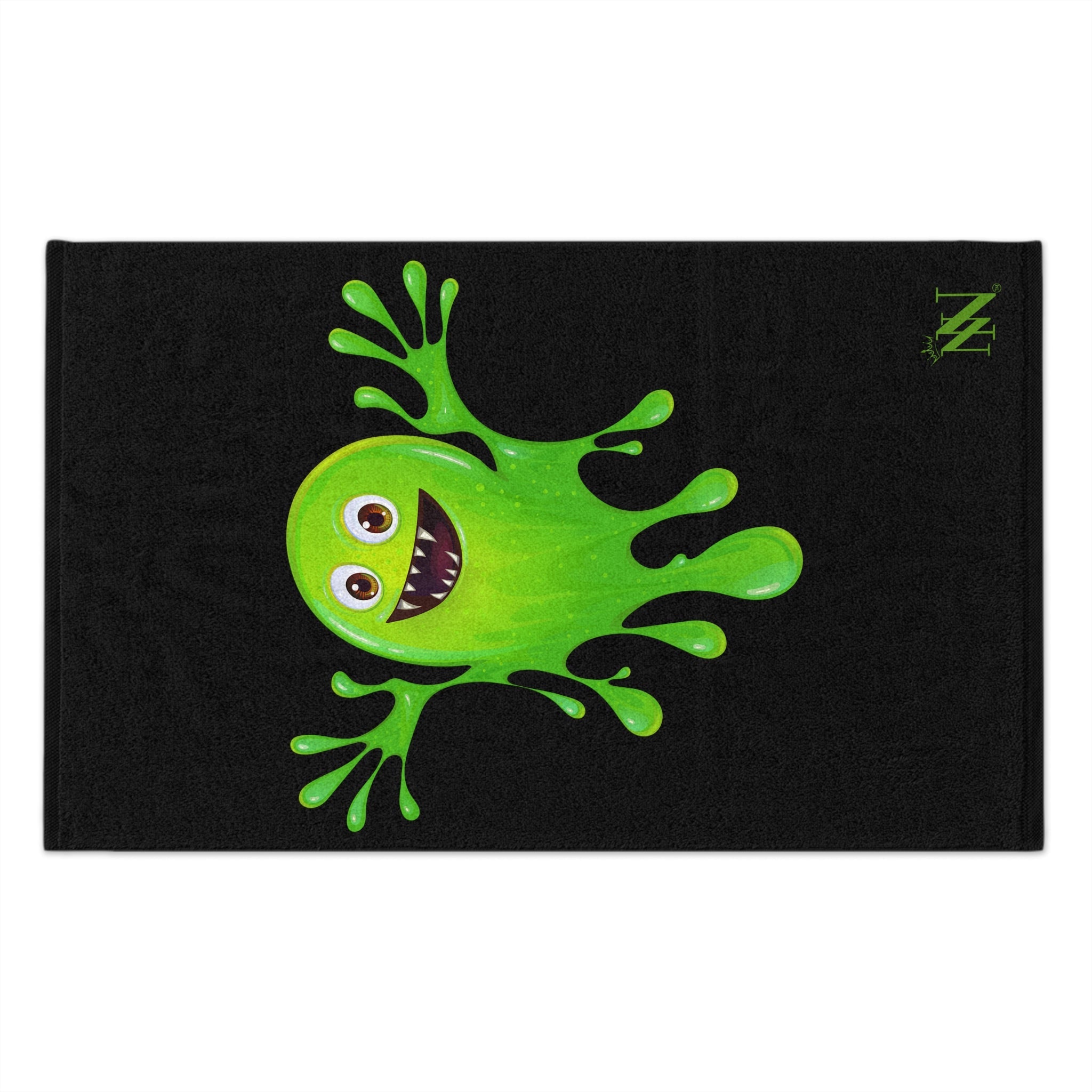 Slimy Monster Black | Mix & Match Soft Fun-Flirty Lovers’ Towels