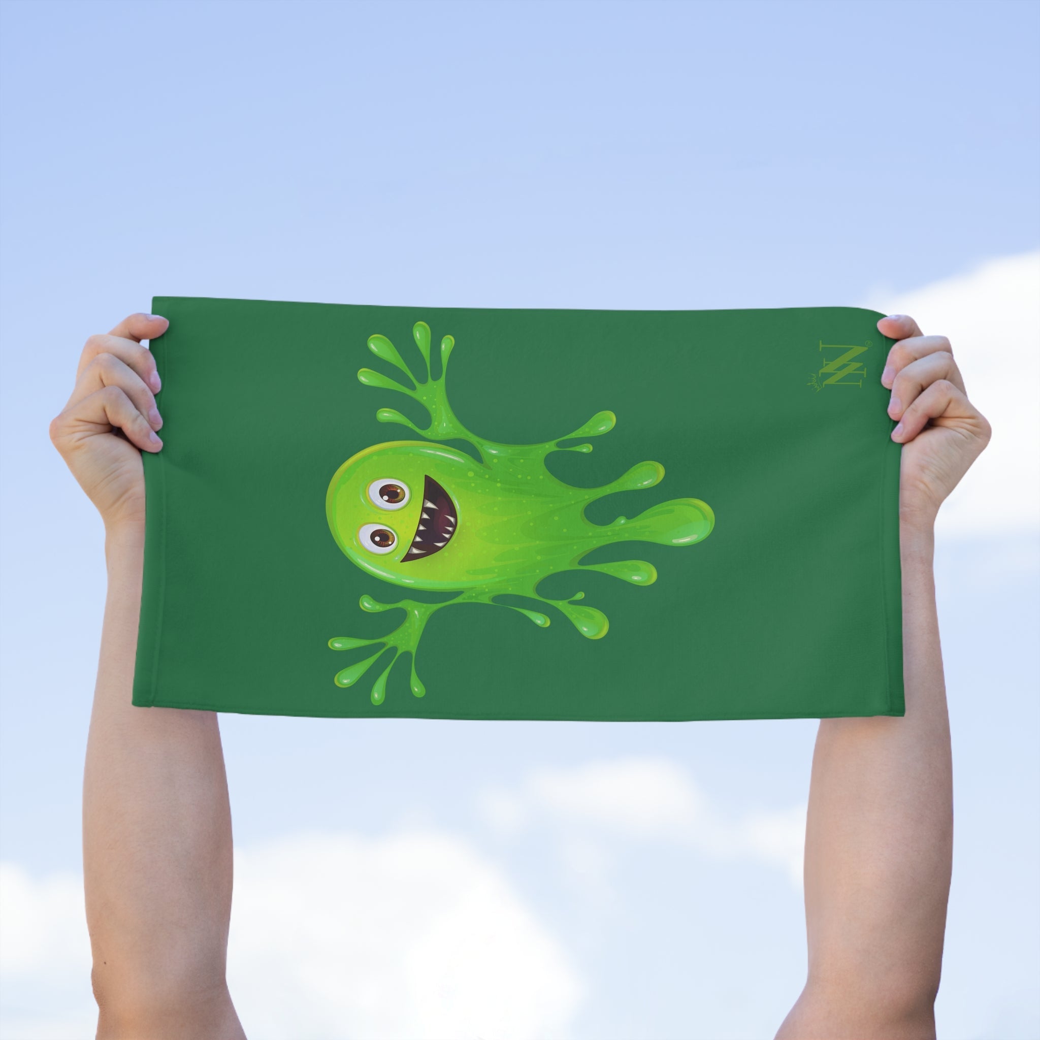 Slimy Monster Green | Mix & Match Soft Fun-Flirty Lovers’ Towels