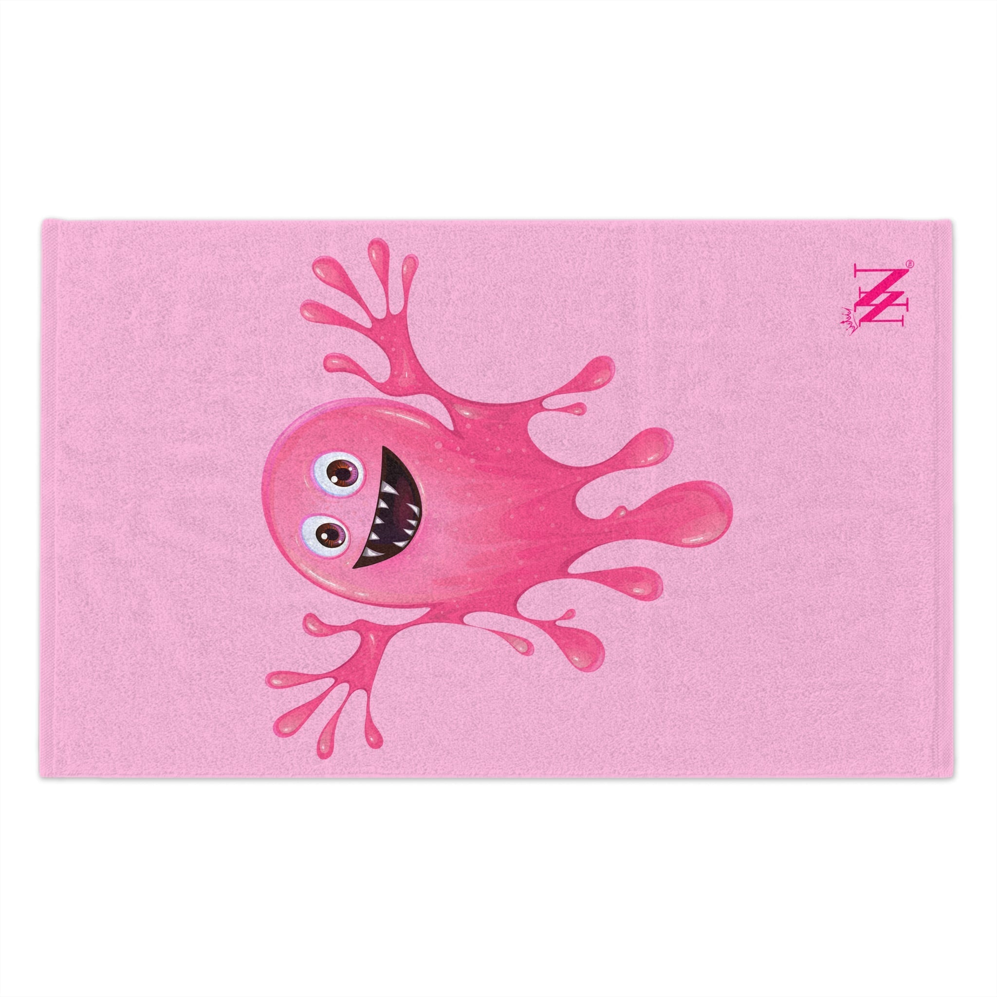 Slimy Pink Monster Light Pink | Mix & Match Soft Fun-Flirty Lovers’ Towels