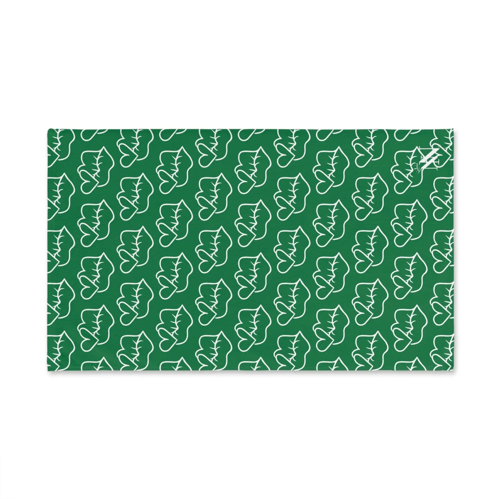 Smoochie Kiss Lips Green | Mix & Match Original Fun-Flirty Lovers’ Towels